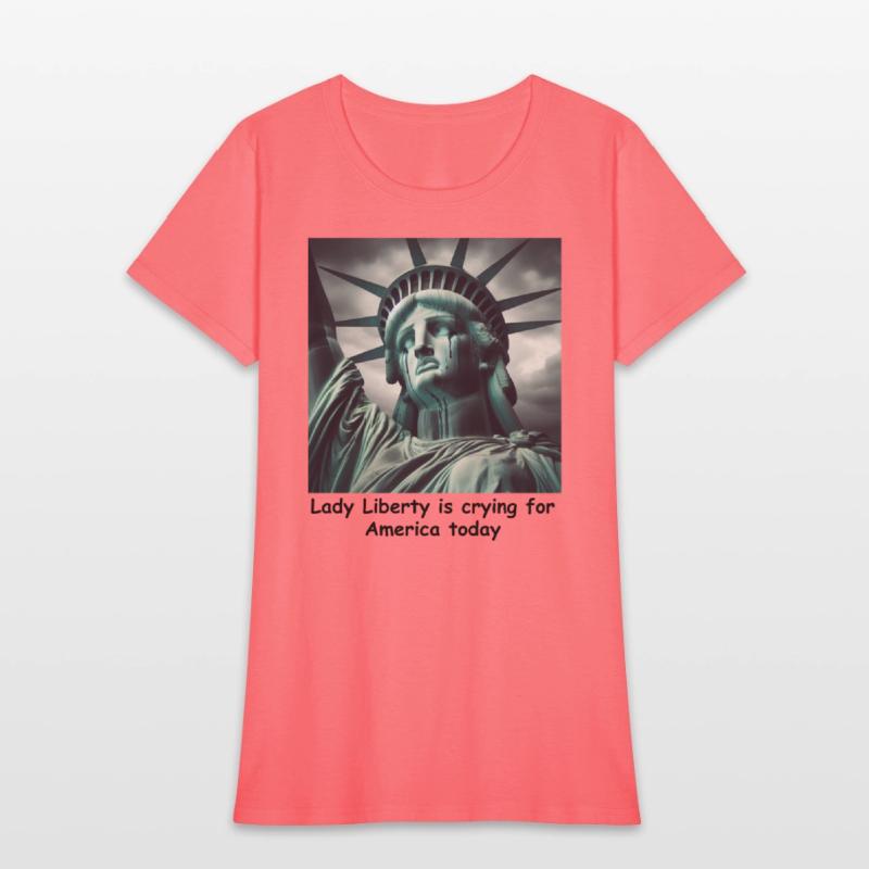 Trump causes the Statue of Liberty to cry