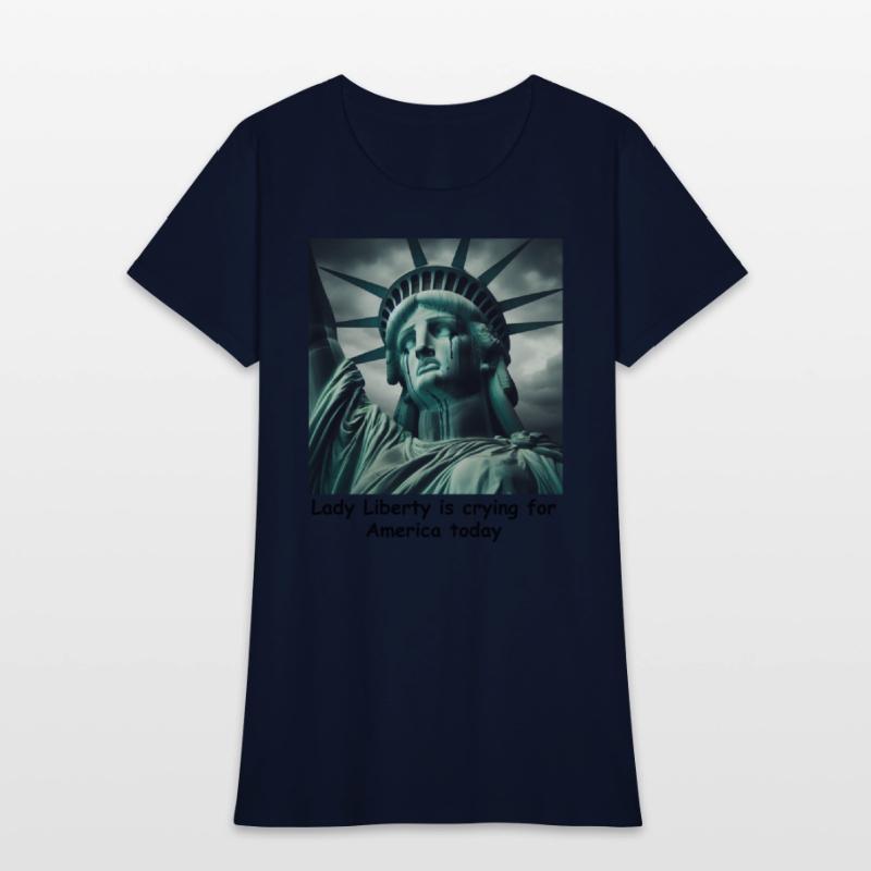 Trump causes the Statue of Liberty to cry