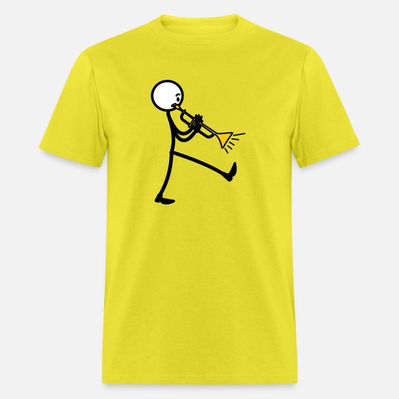 Trumpet player marching