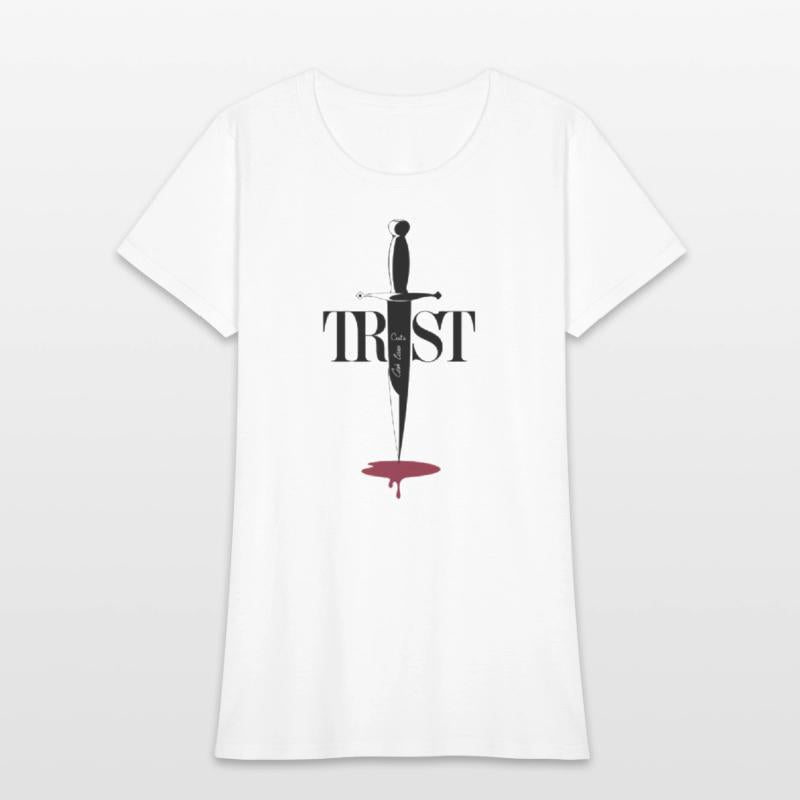 Trust Cuts Deep: Minimalist Dagger Art