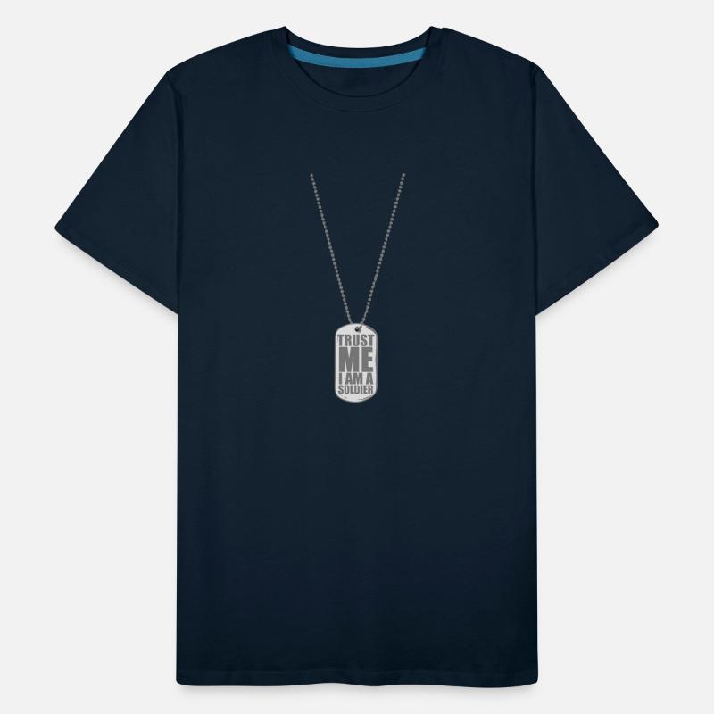 Trust Me I Am A Soldier Dog Tag Necklace Fighter