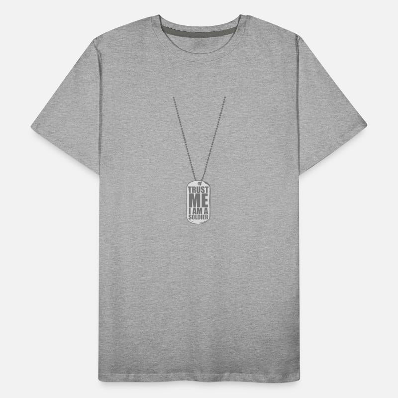Trust Me I Am A Soldier Dog Tag Necklace Fighter