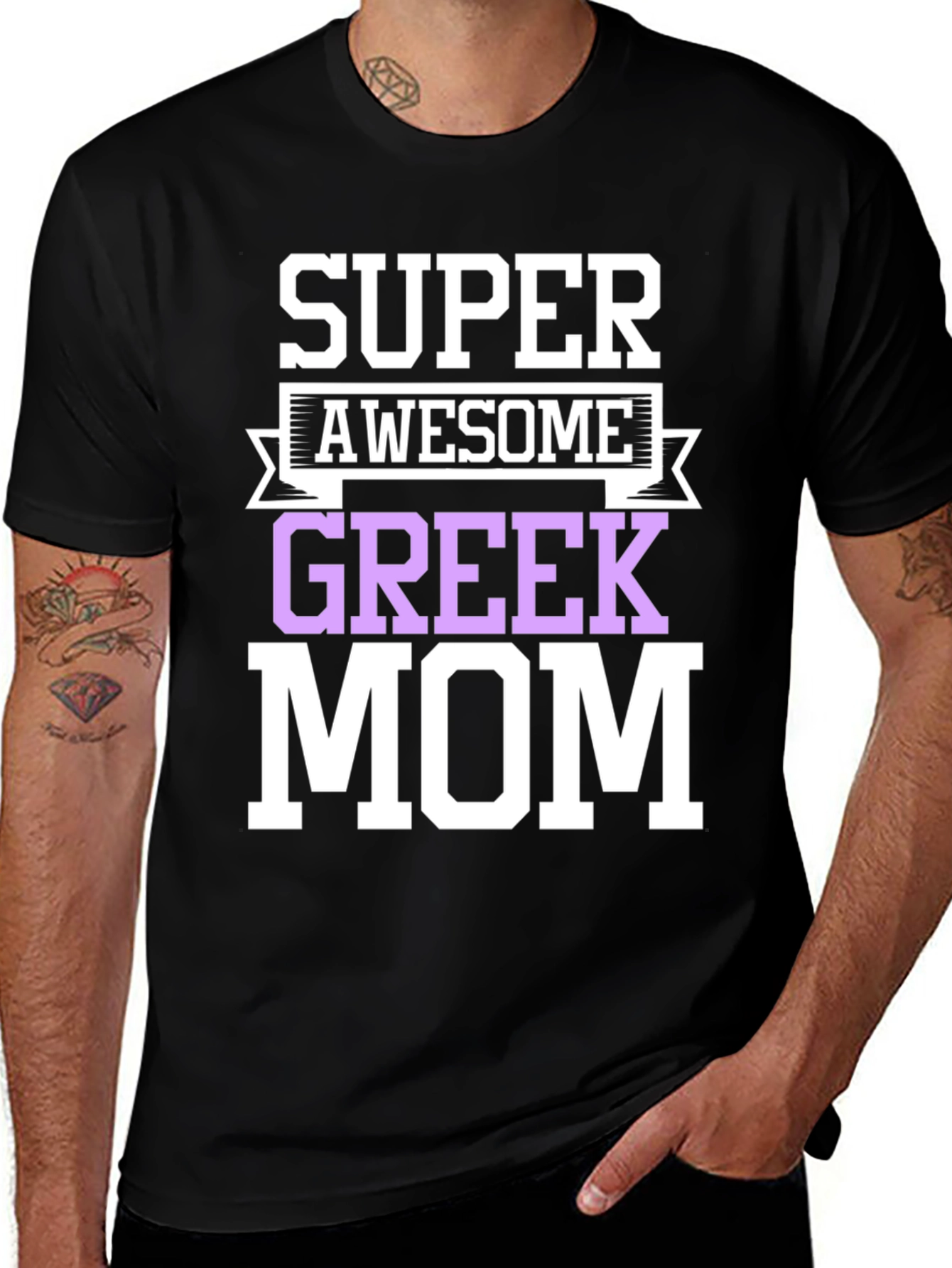 Super Awesome Greek Mom T-Shirt