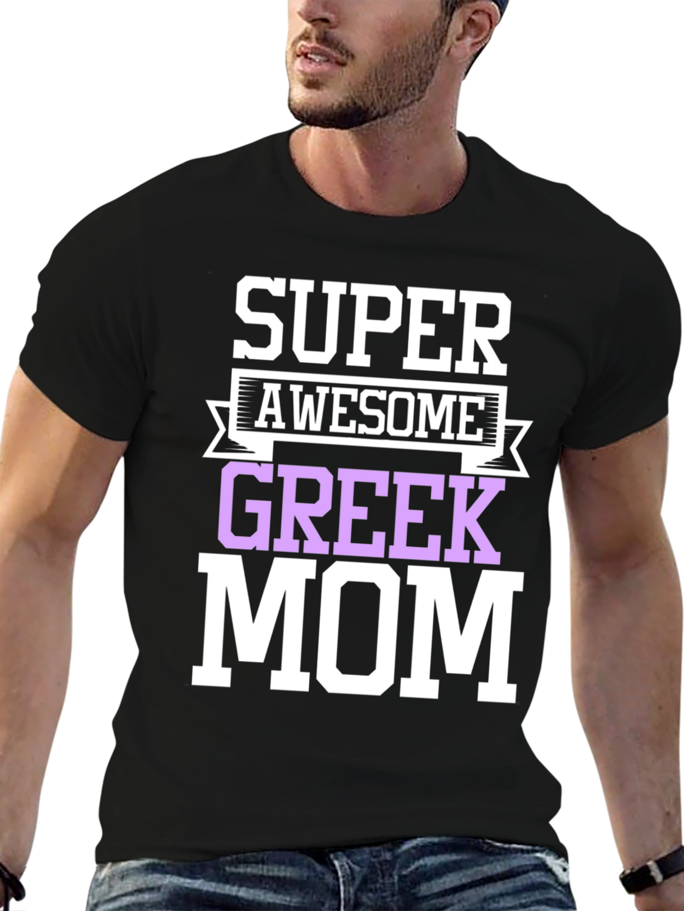 Super Awesome Greek Mom T-Shirt