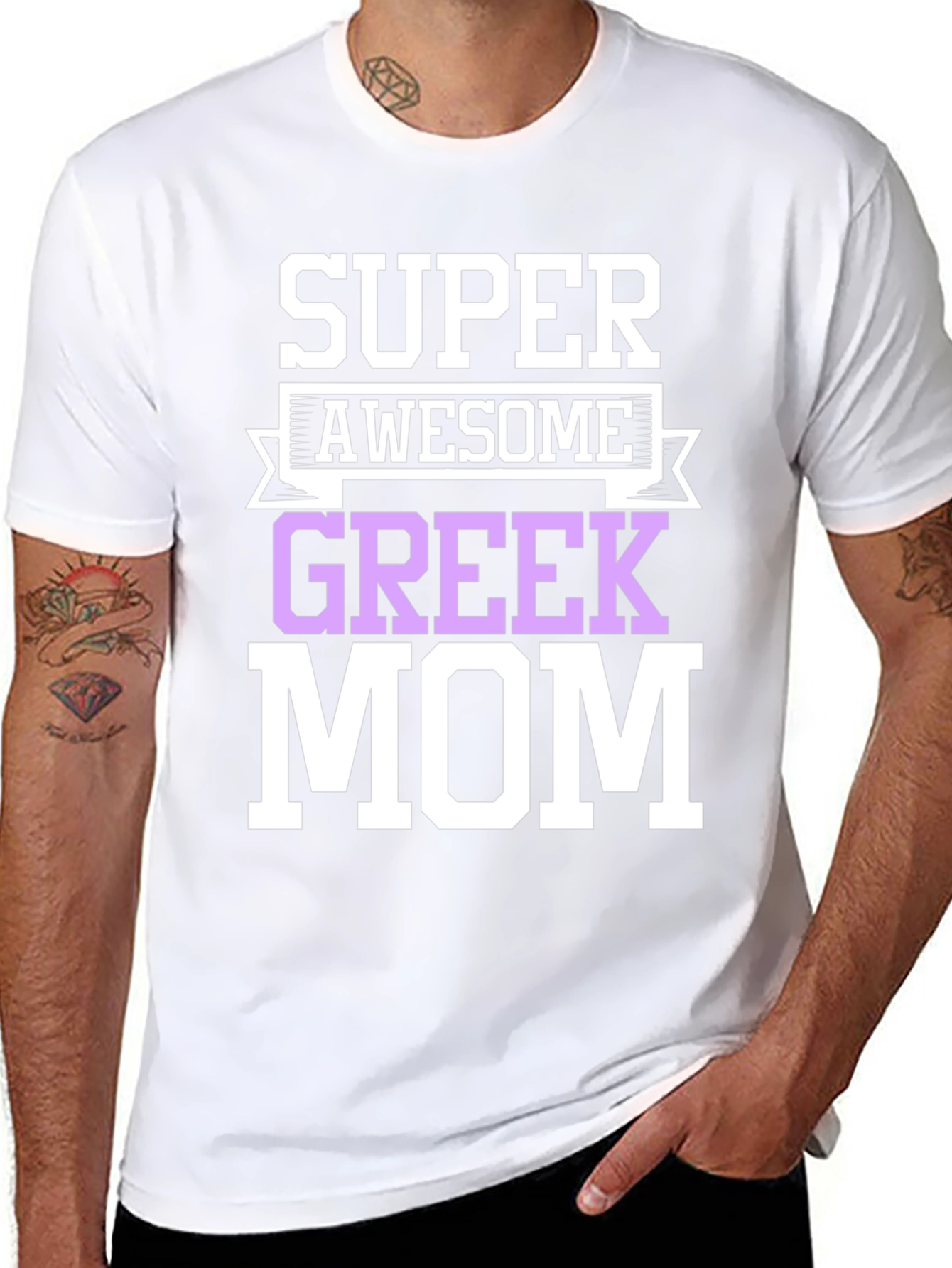 Super Awesome Greek Mom T-Shirt