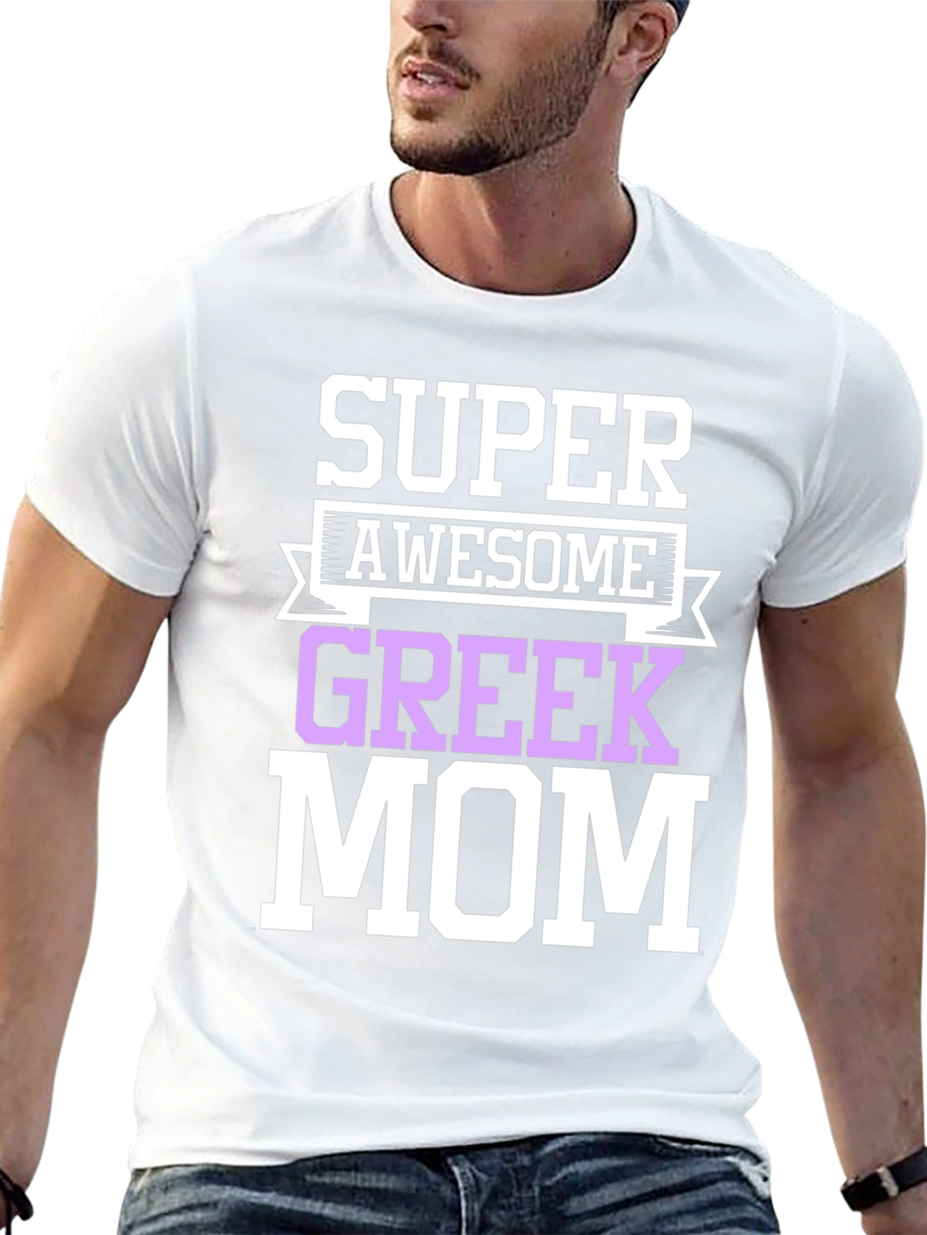Super Awesome Greek Mom T-Shirt
