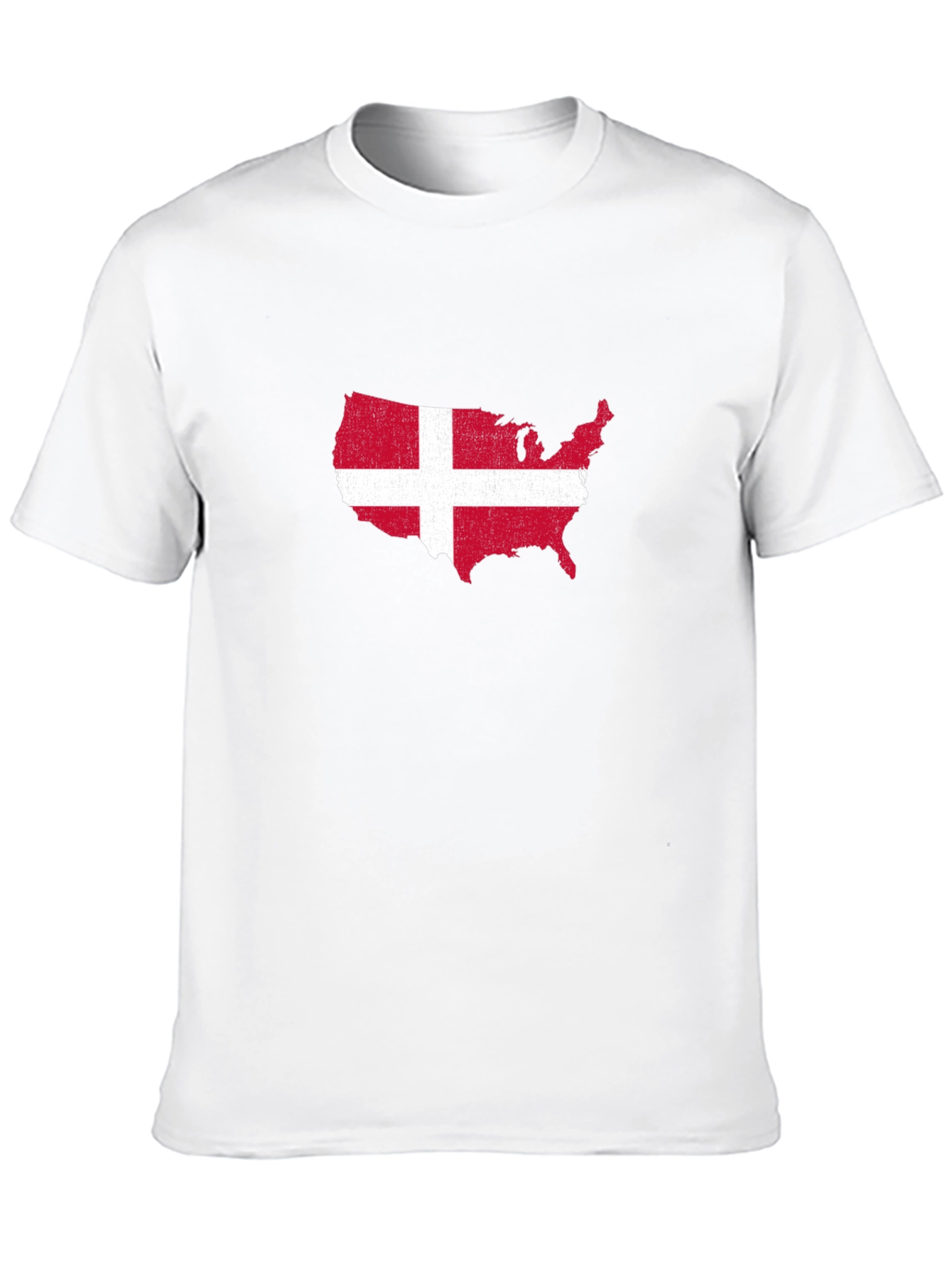 USA Denmark Flag T-Shirt - Patriotic Graphic Tee