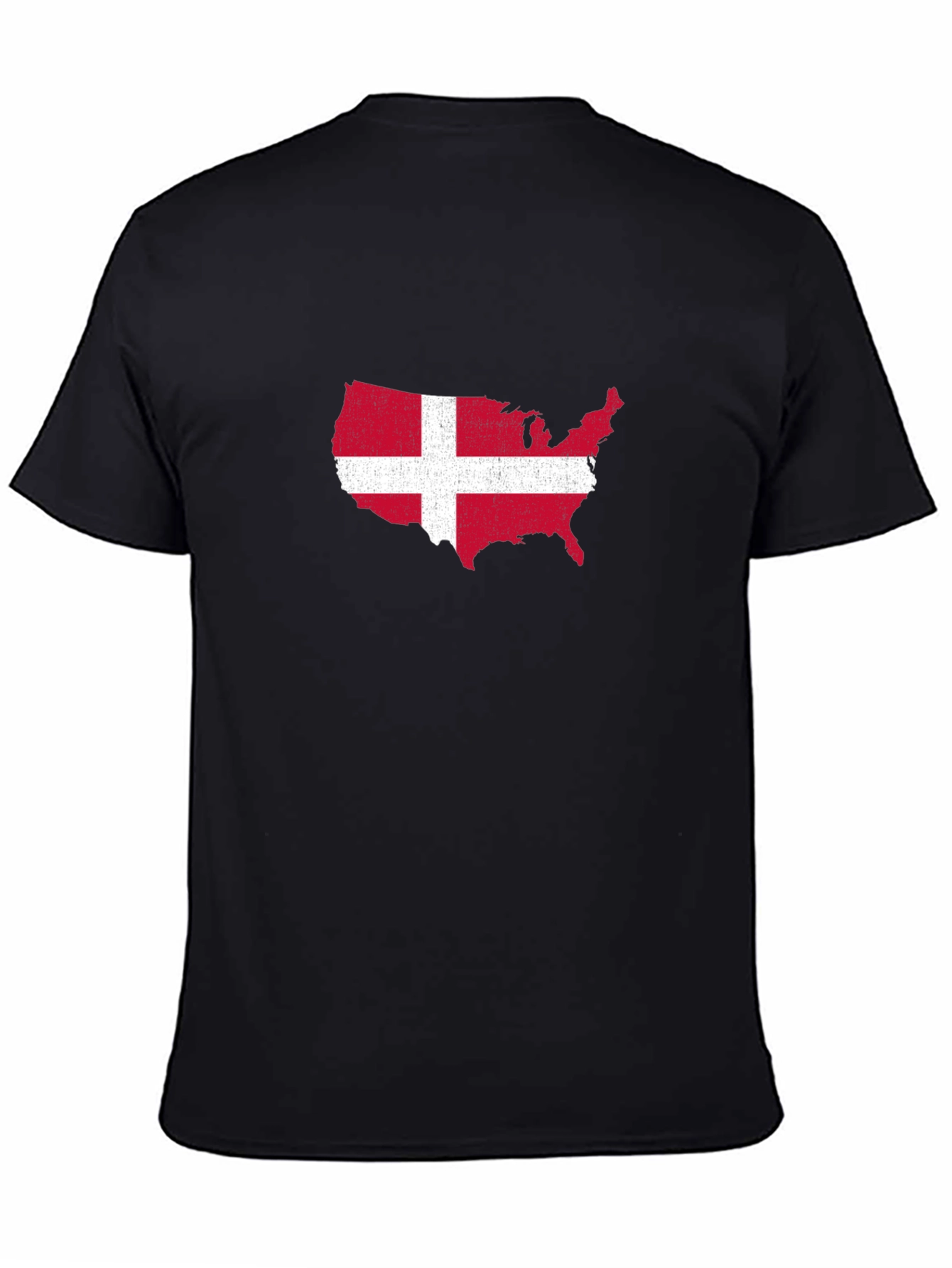 USA Denmark Flag T-Shirt - Patriotic Graphic Tee
