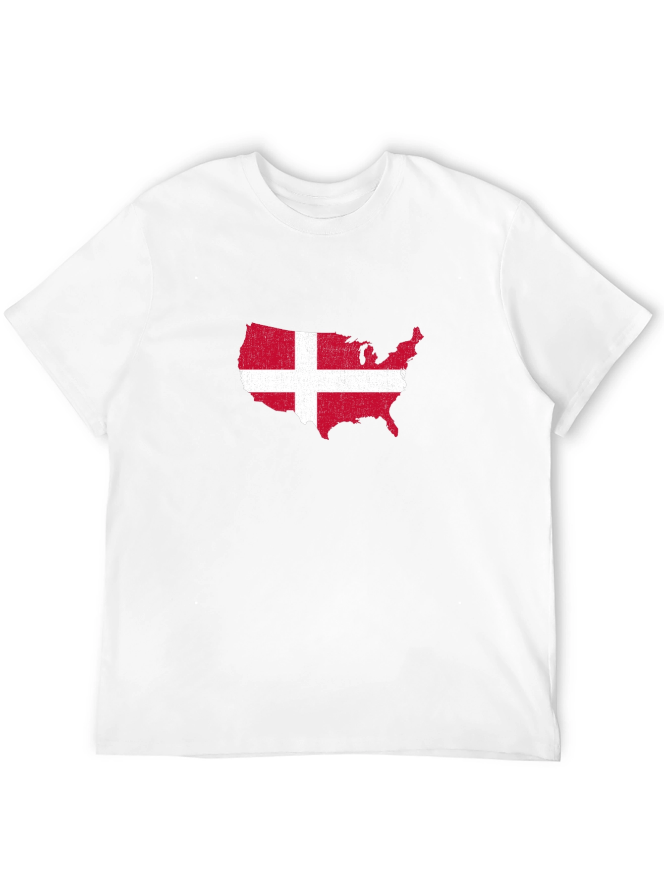 USA Denmark Flag T-Shirt - Patriotic Graphic Tee
