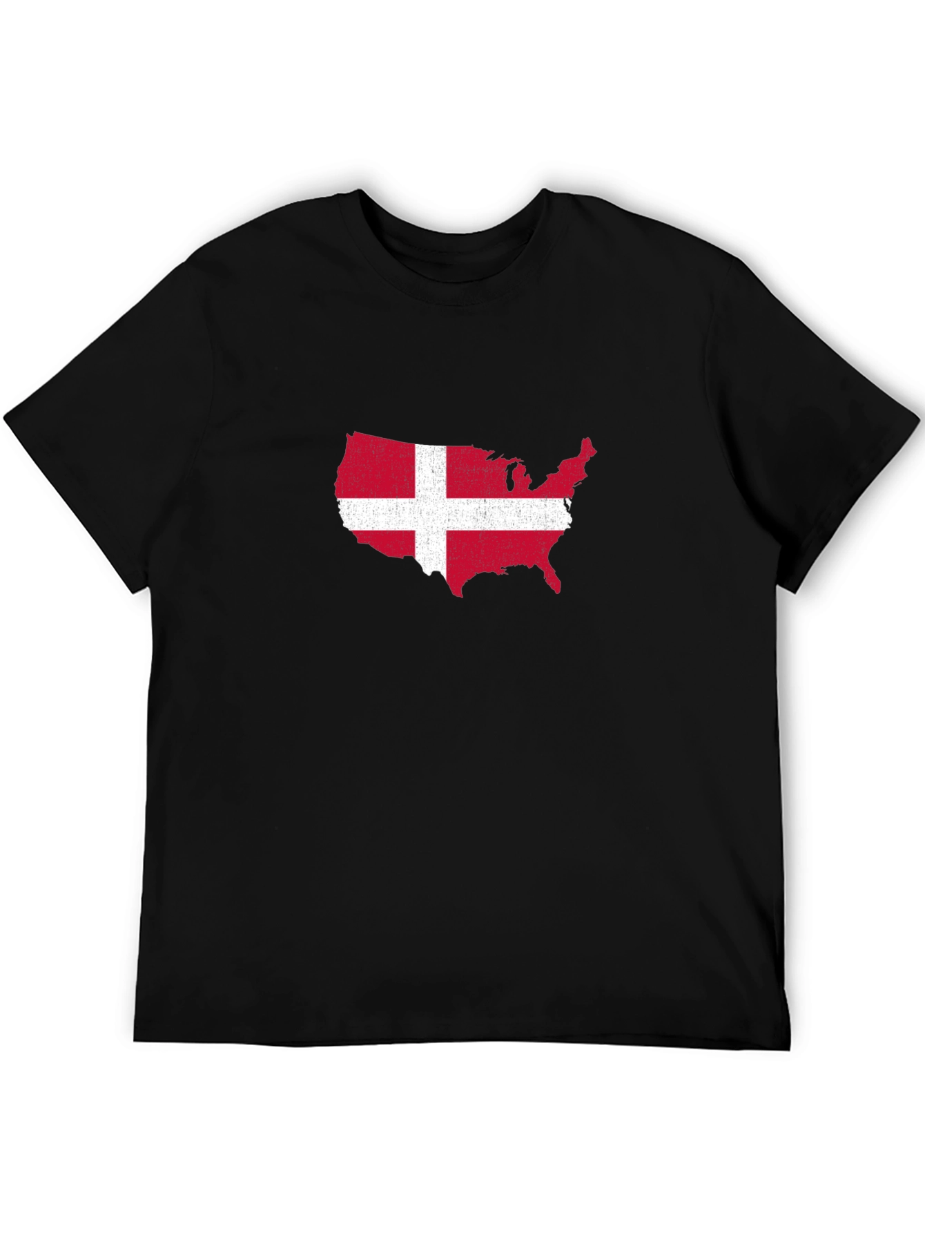 USA Denmark Flag T-Shirt - Patriotic Graphic Tee