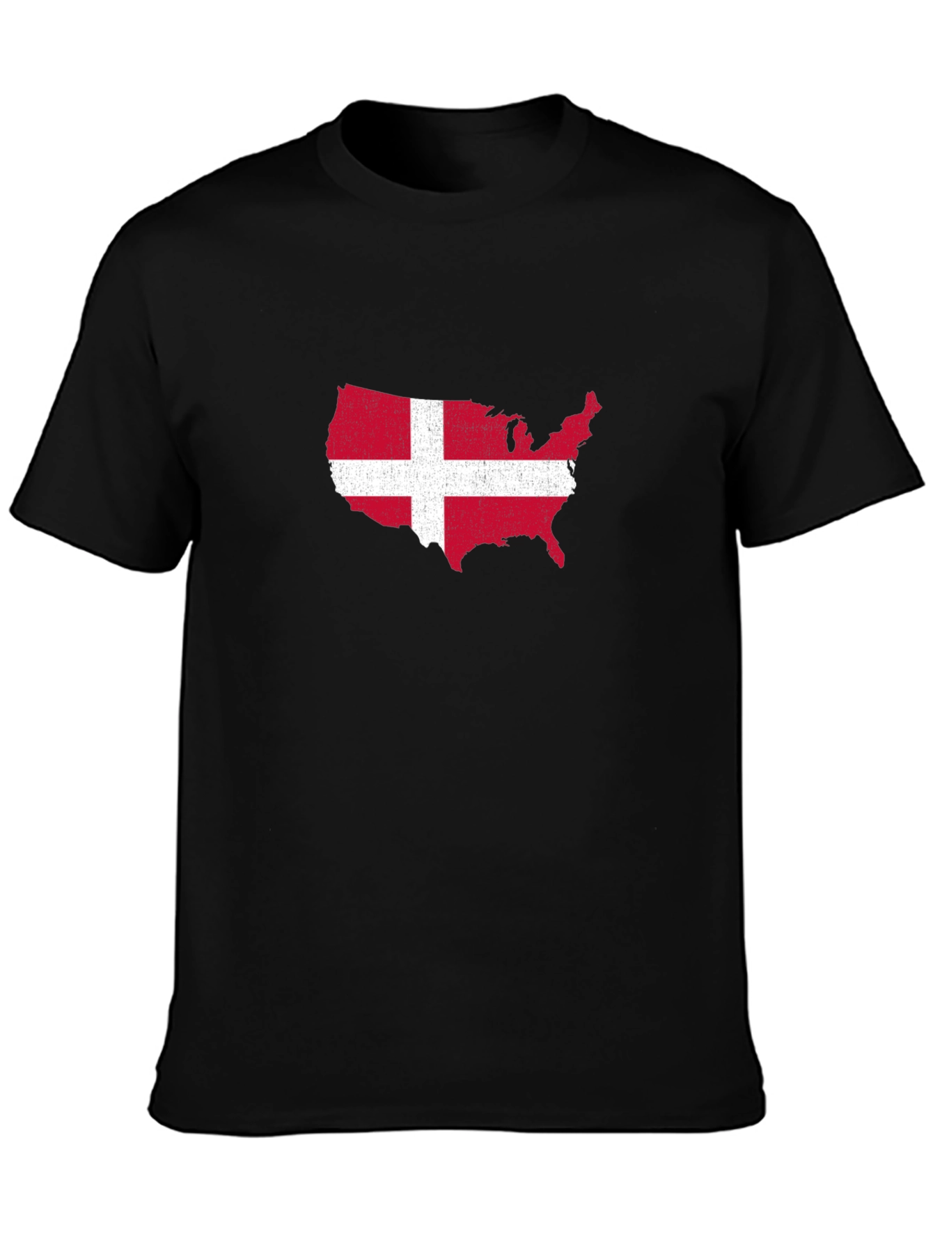 USA Denmark Flag T-Shirt - Patriotic Graphic Tee