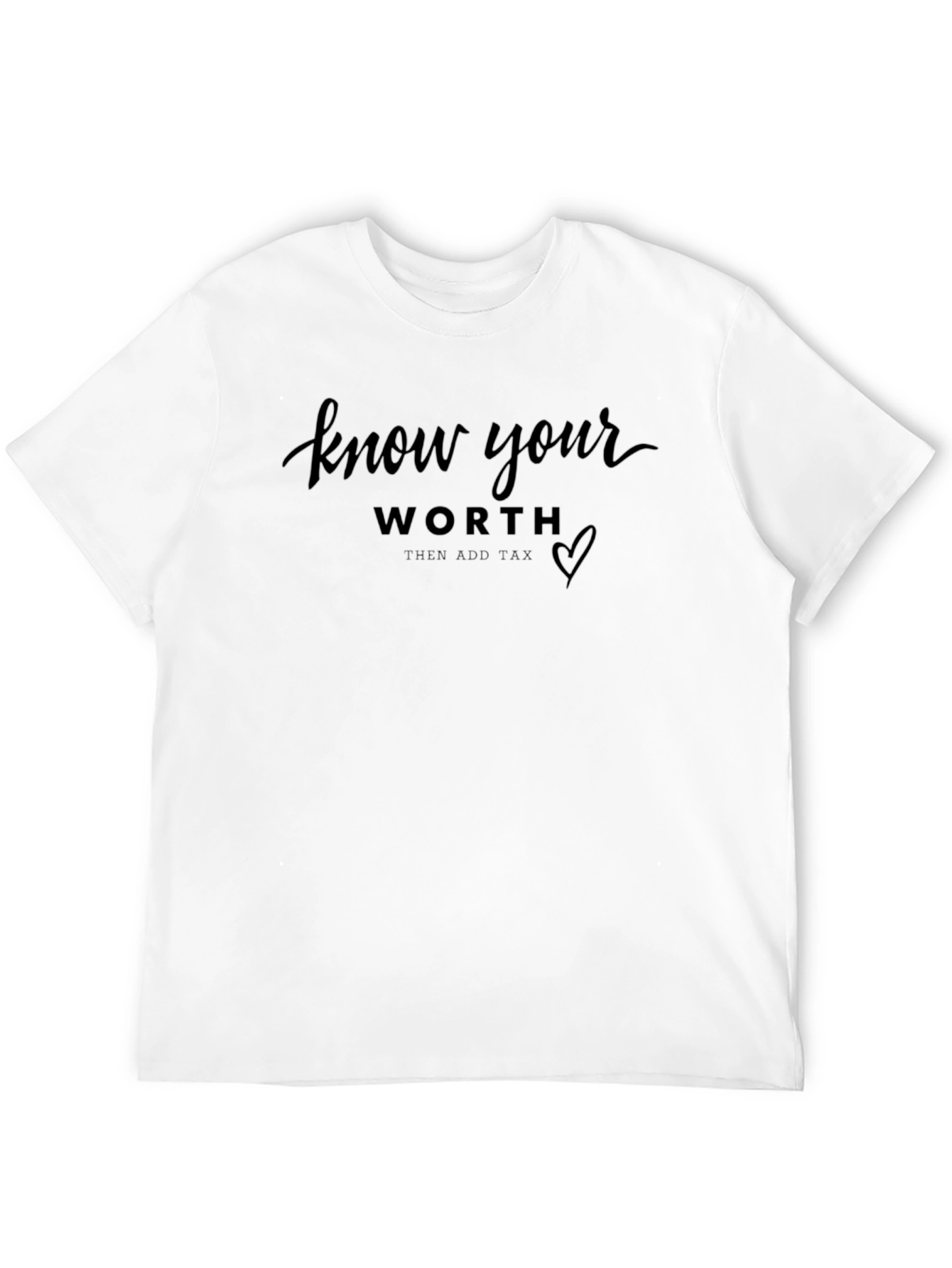 Know Your Worth Black Graphic Tee