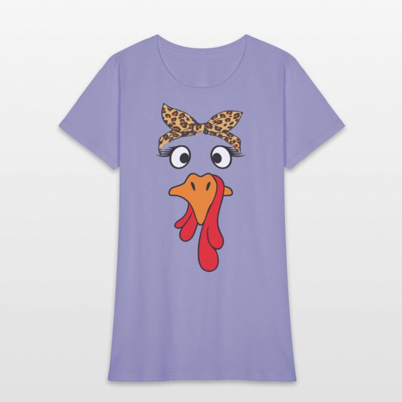 Turkey Face Leopard Headband Womens Thanksgiving