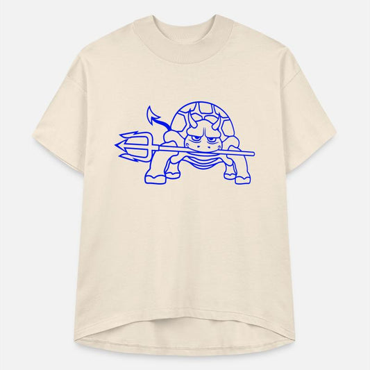 Turtle Devil Hell Trident Evil Demon Cool Cartoon