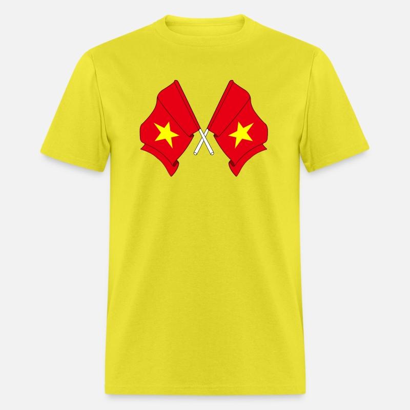 Two crossed flags Vietnam