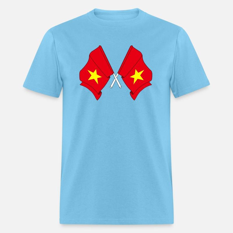 Two crossed flags Vietnam