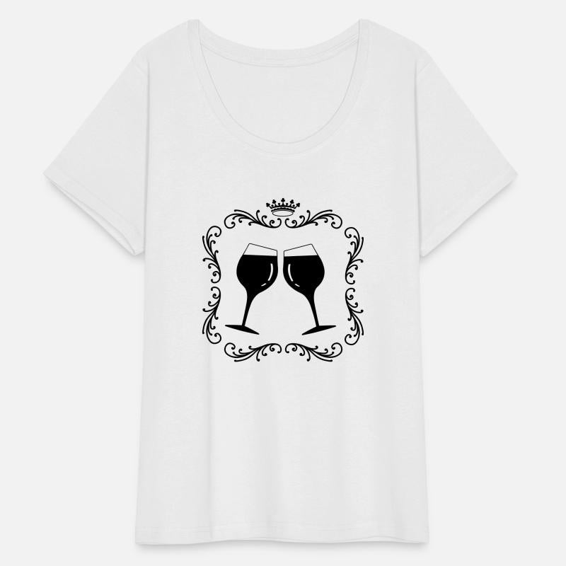 Two wine glasses in a decorative quay