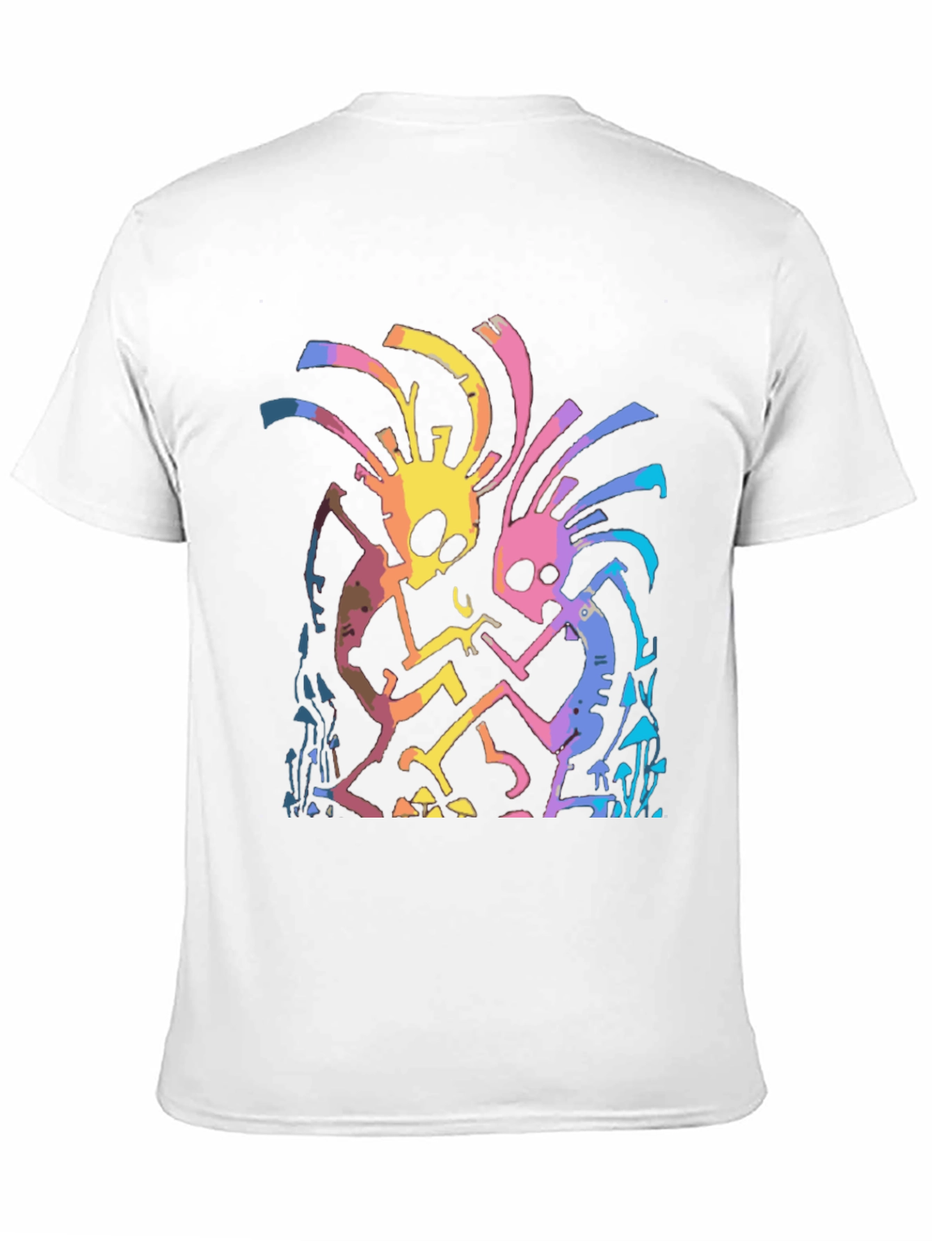 Psychedelic Dancing Skeletons Graphic Tee