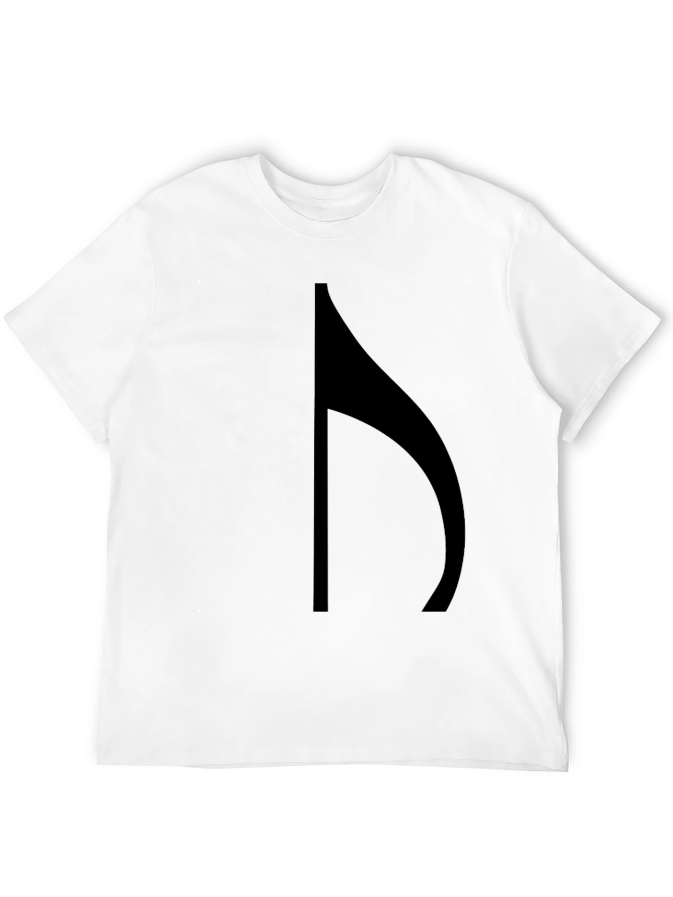 Musical Note Graphic Black T-Shirt