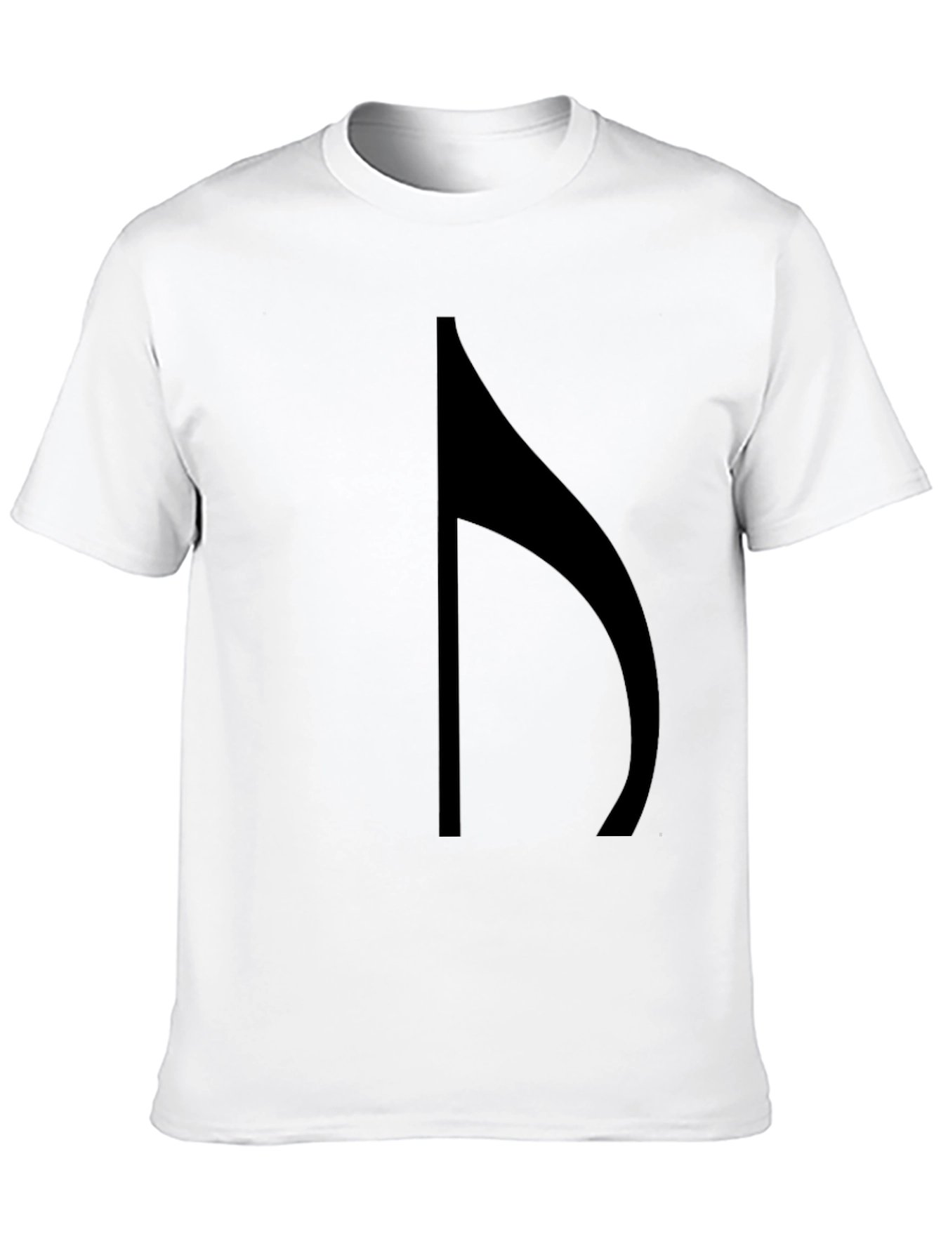 Musical Note Graphic Black T-Shirt