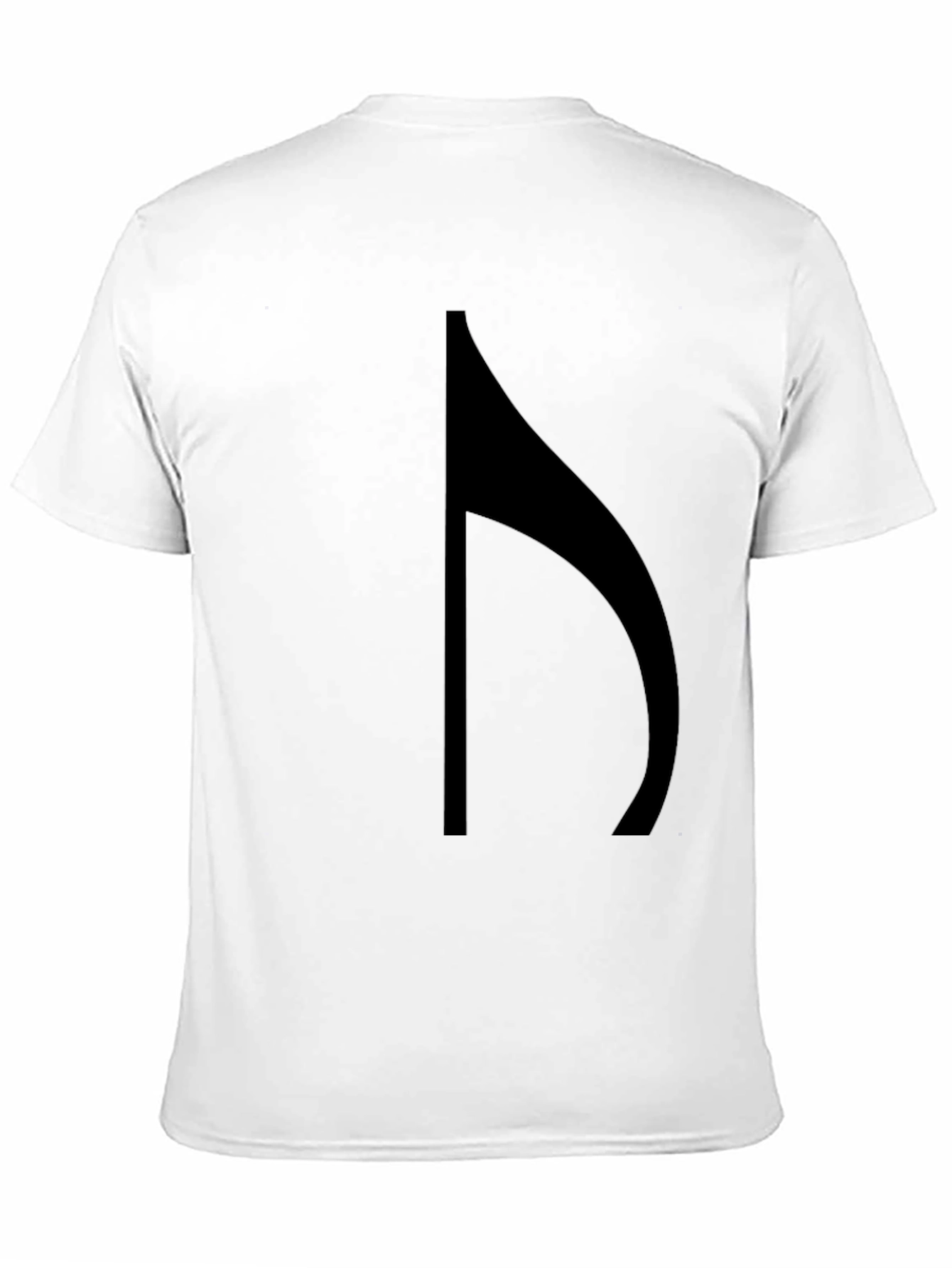 Musical Note Graphic Black T-Shirt