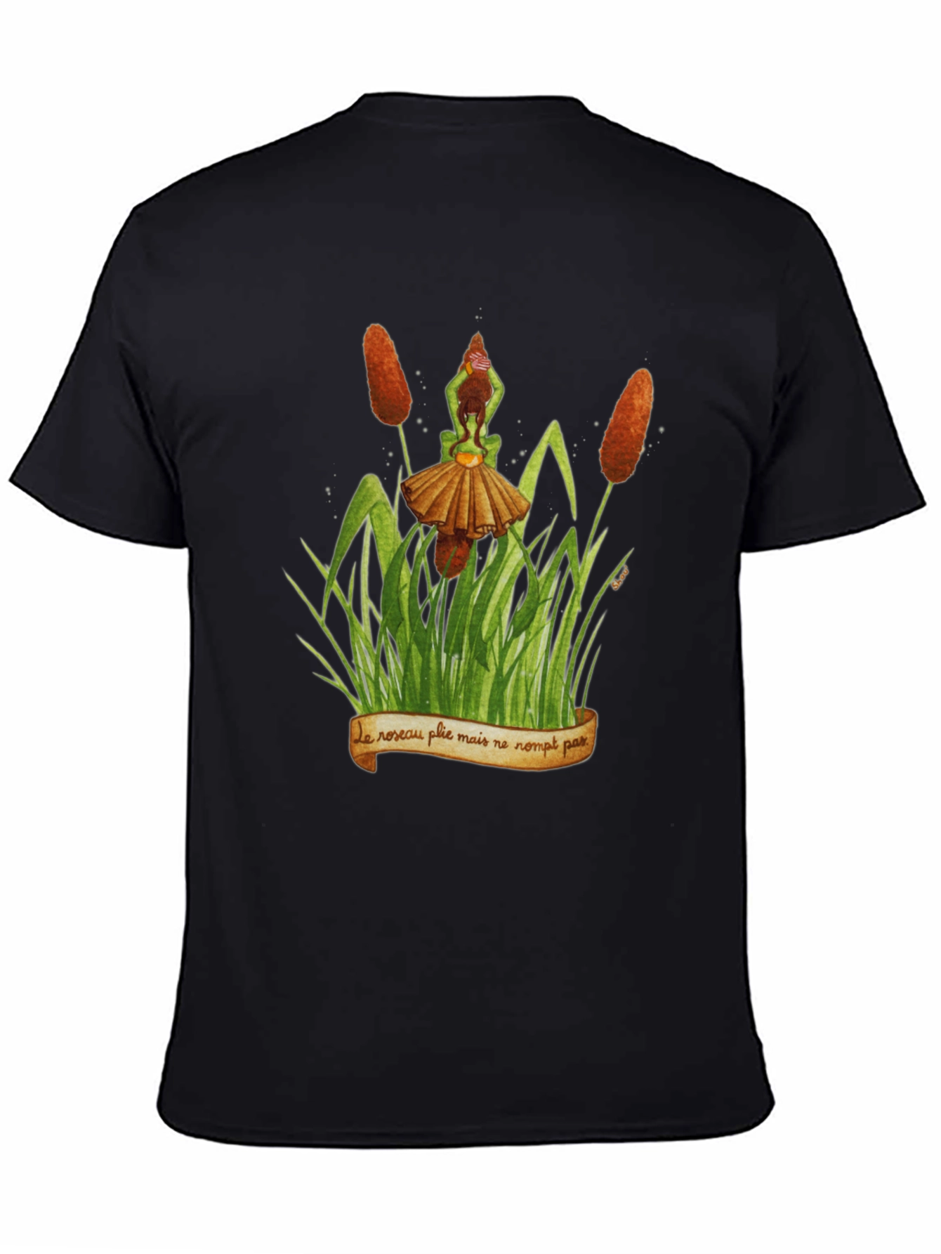 Natures Wisdom Black T-Shirt