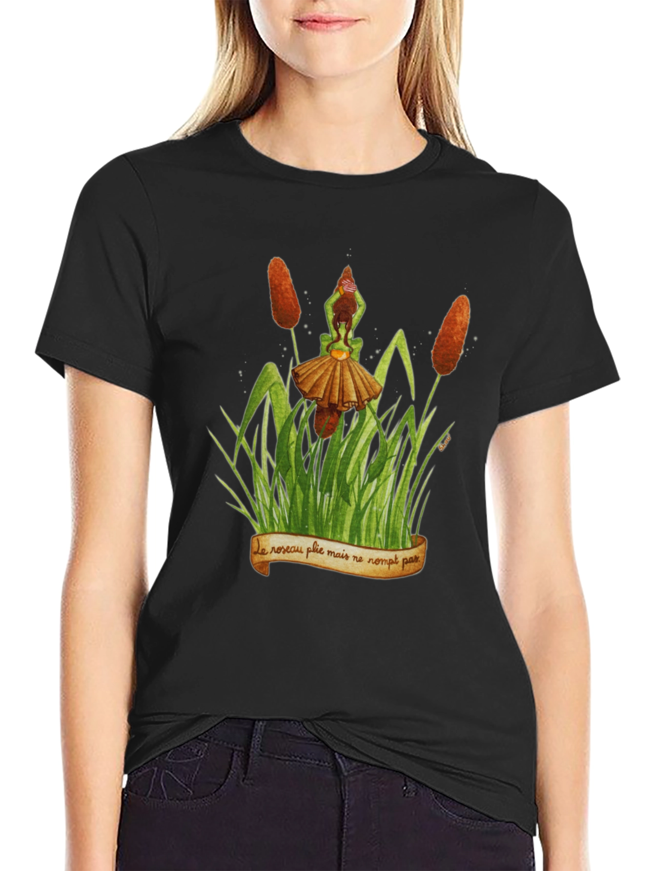 Natures Wisdom Black T-Shirt