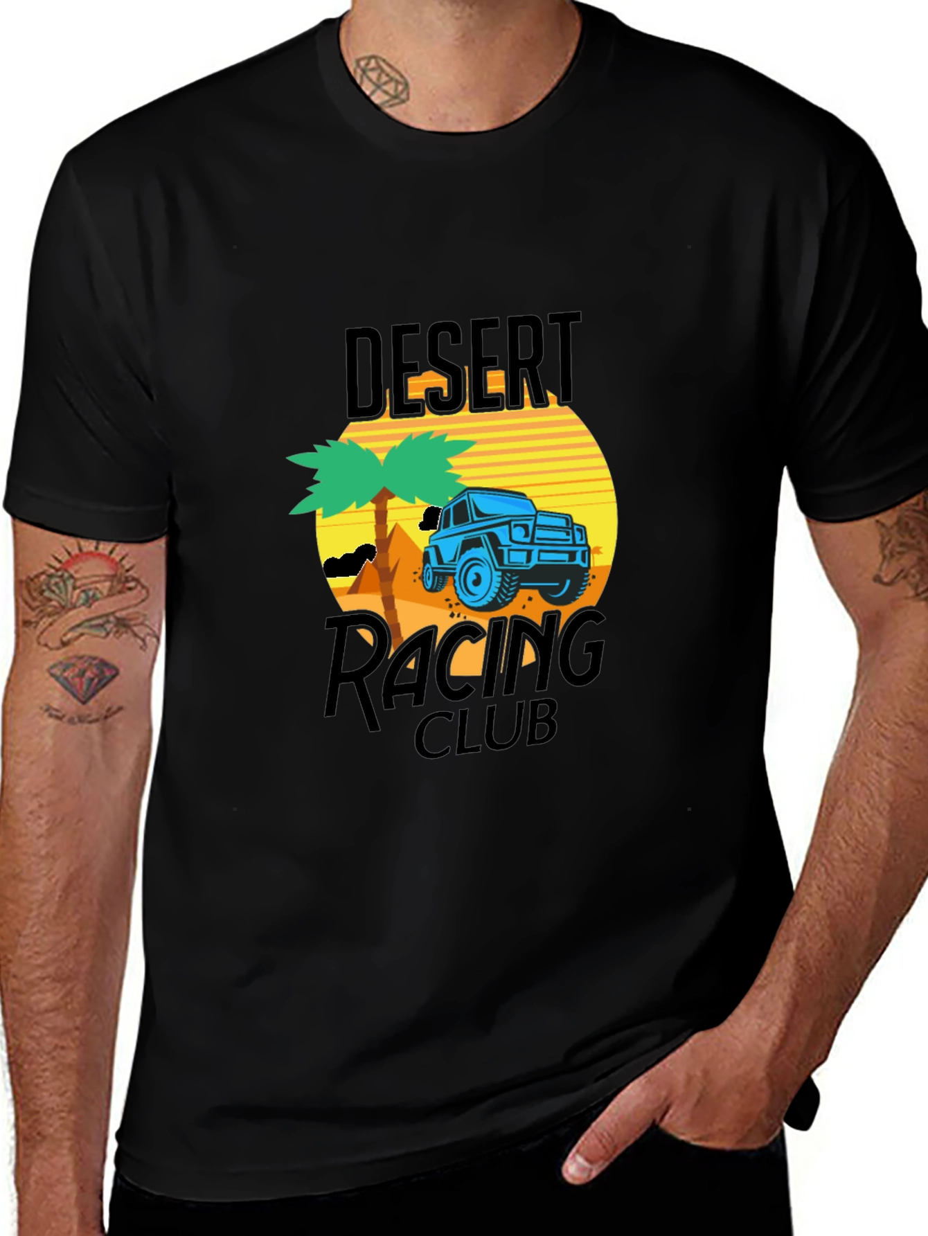 Desert Racing Club Graphic T-Shirt - Black