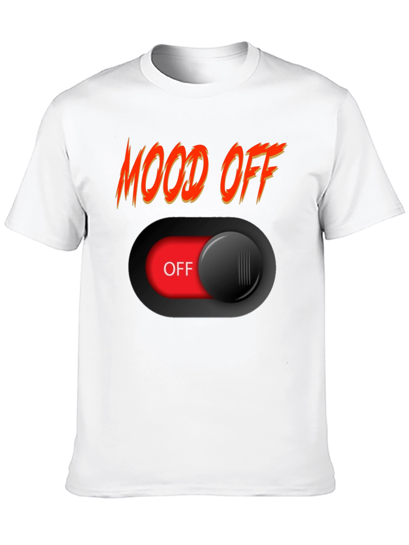 Mood Off Graphic Tee - Black Cotton T-Shirt