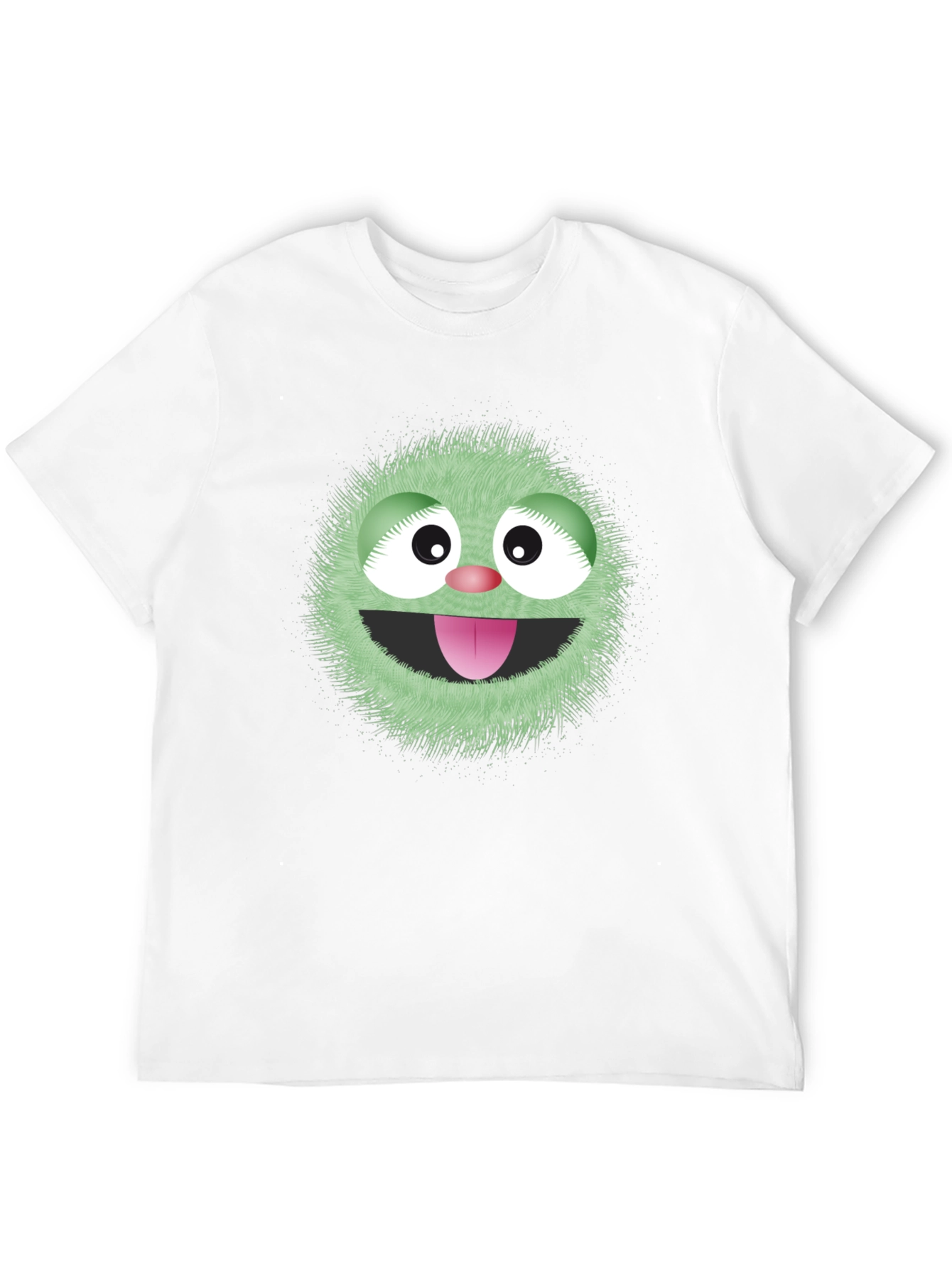 Fun Monster Graphic Tee - Black Cotton T-Shirt