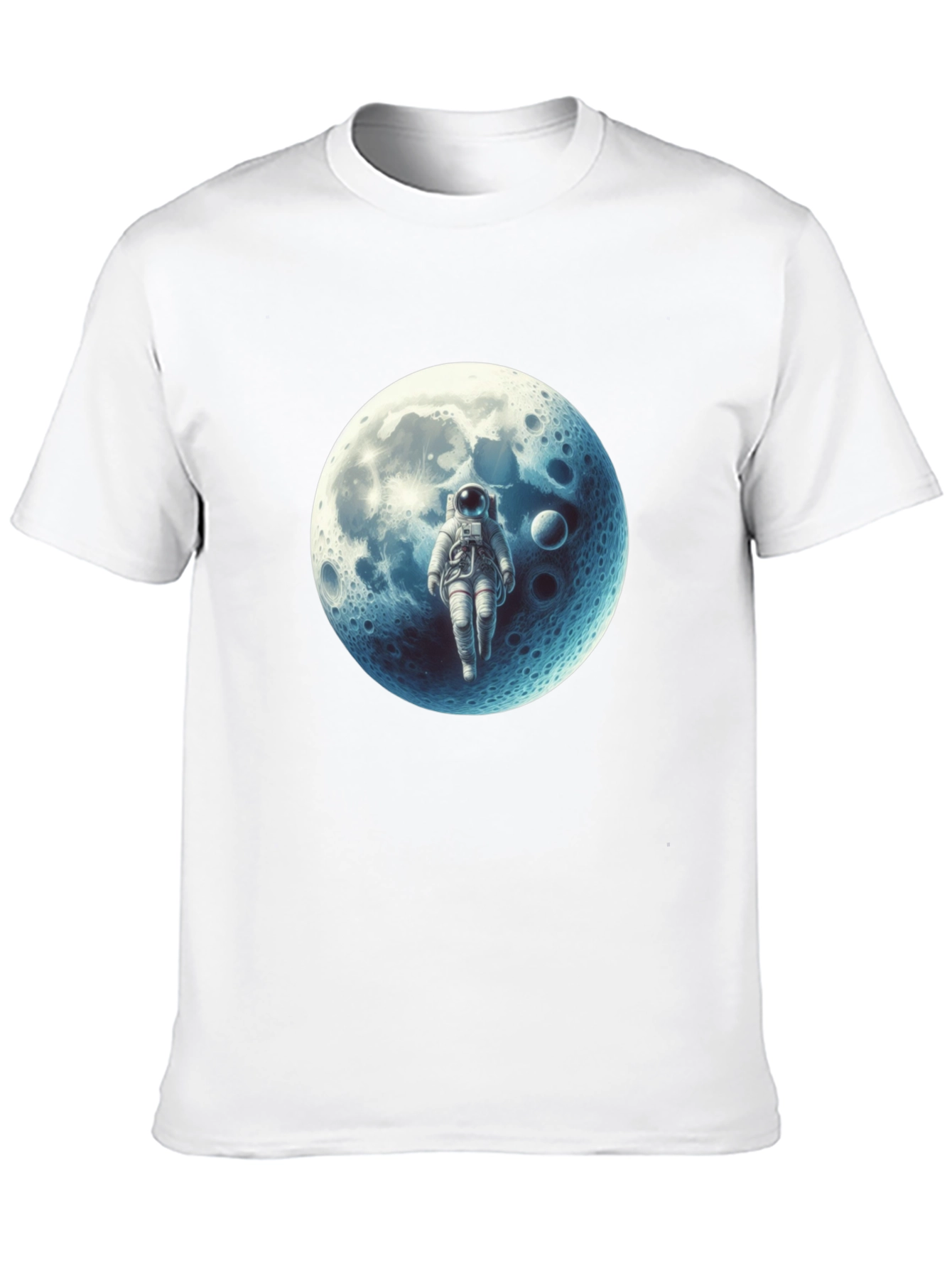 Astronaut Moon Graphic Black T-Shirt
