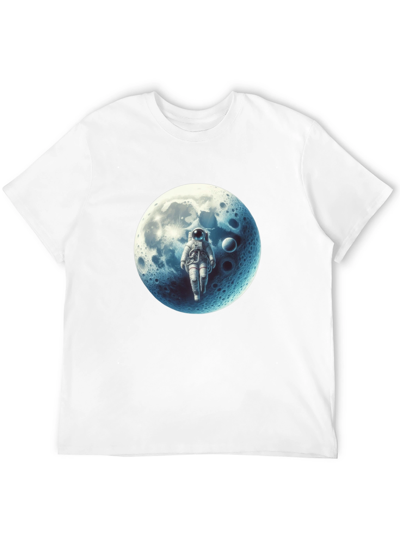 Astronaut Moon Graphic Black T-Shirt