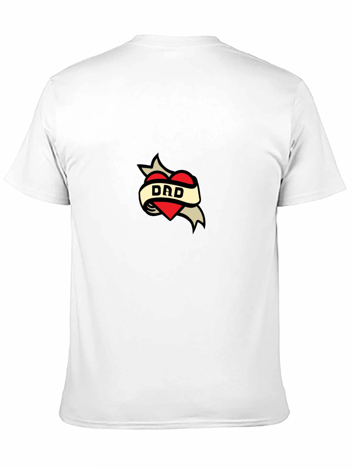Dad Tattoo Heart Graphic T-Shirt