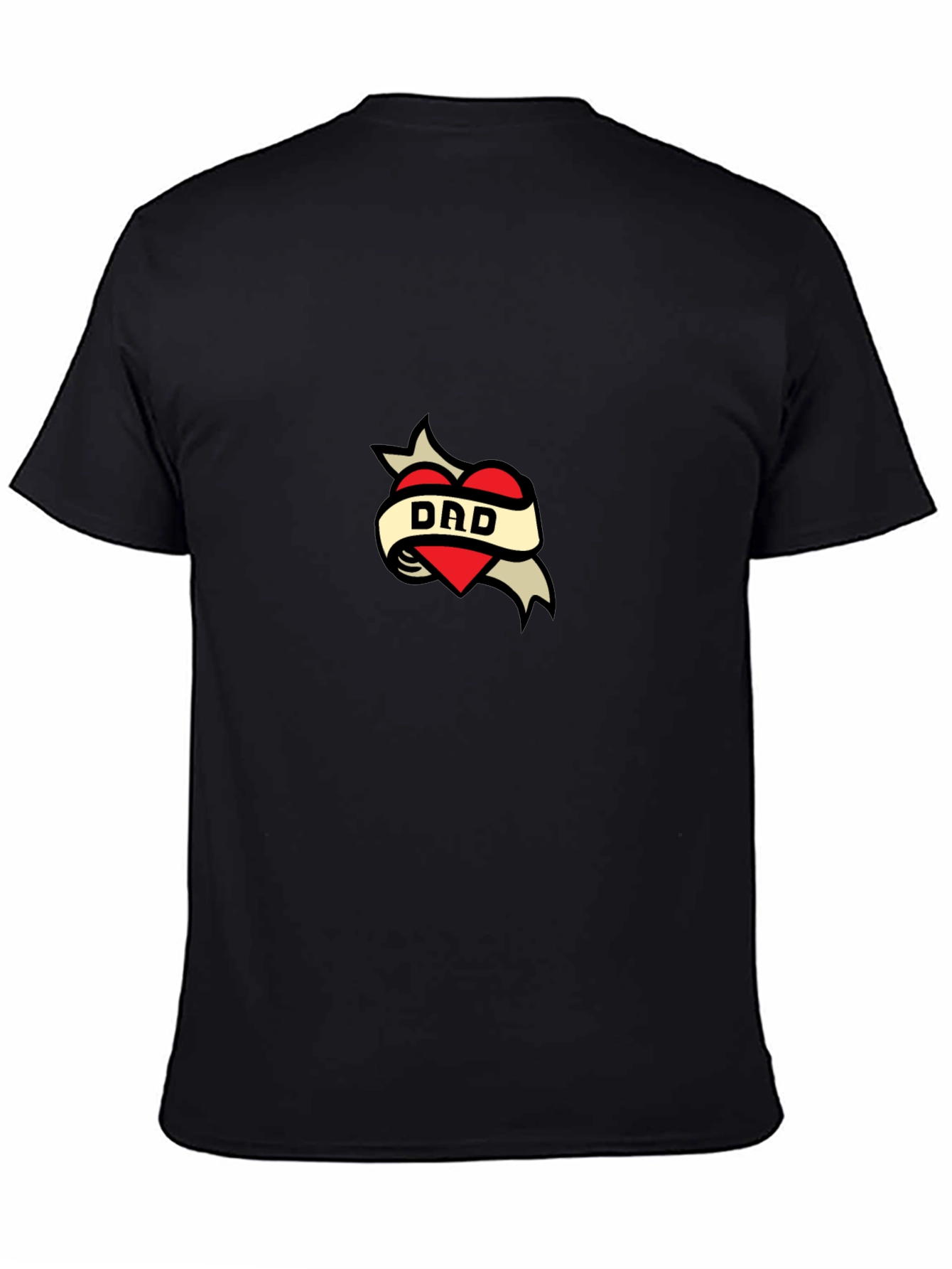Dad Tattoo Heart Graphic T-Shirt