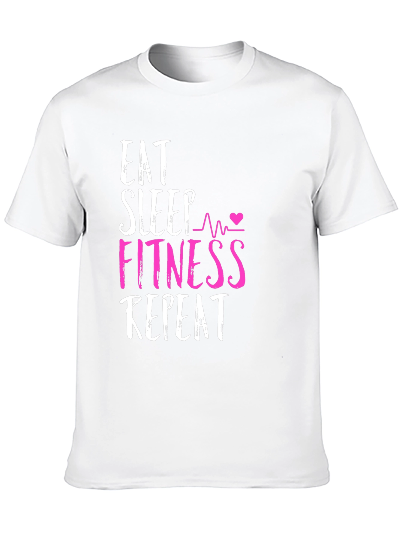 Eat Sleep Fitness Repeat Graphic Tee