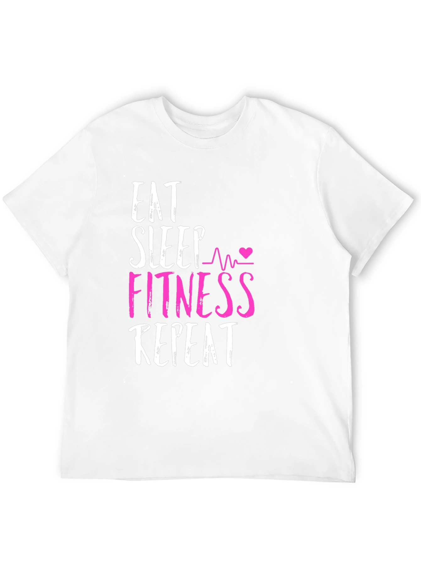 Eat Sleep Fitness Repeat Graphic Tee