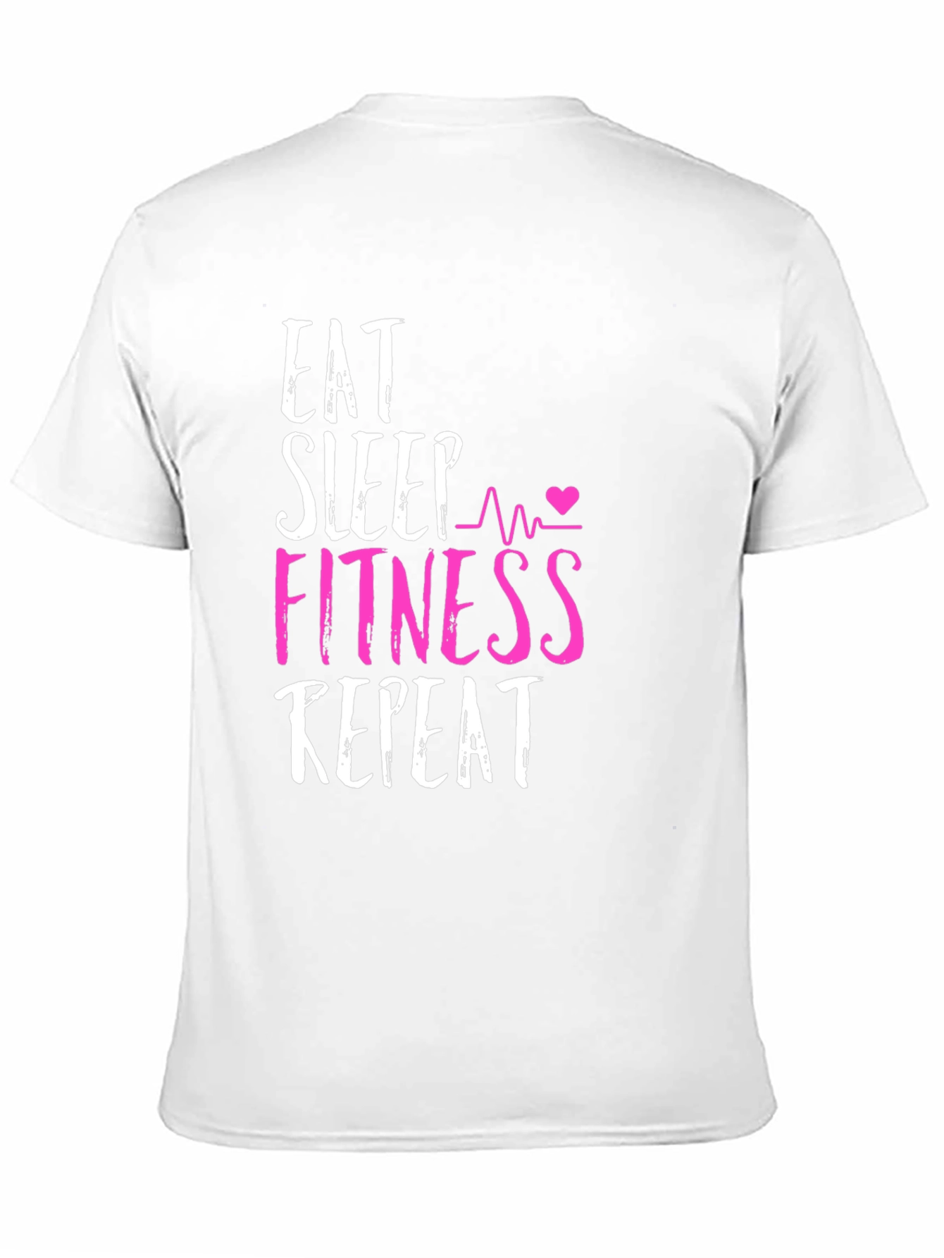 Eat Sleep Fitness Repeat Graphic Tee