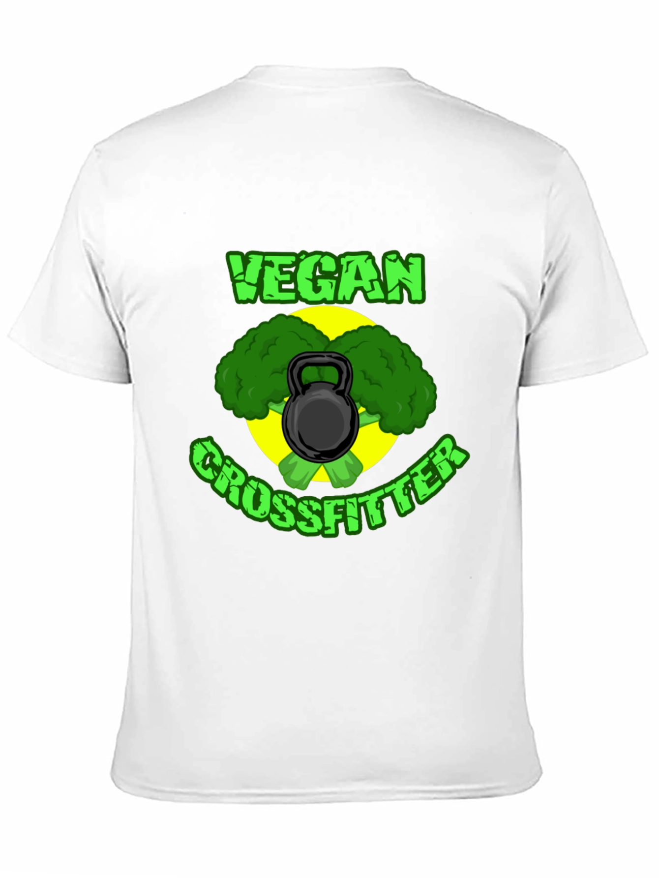 Vegan Crossfitter Black T-Shirt - Fitness & Plant-Based Power!