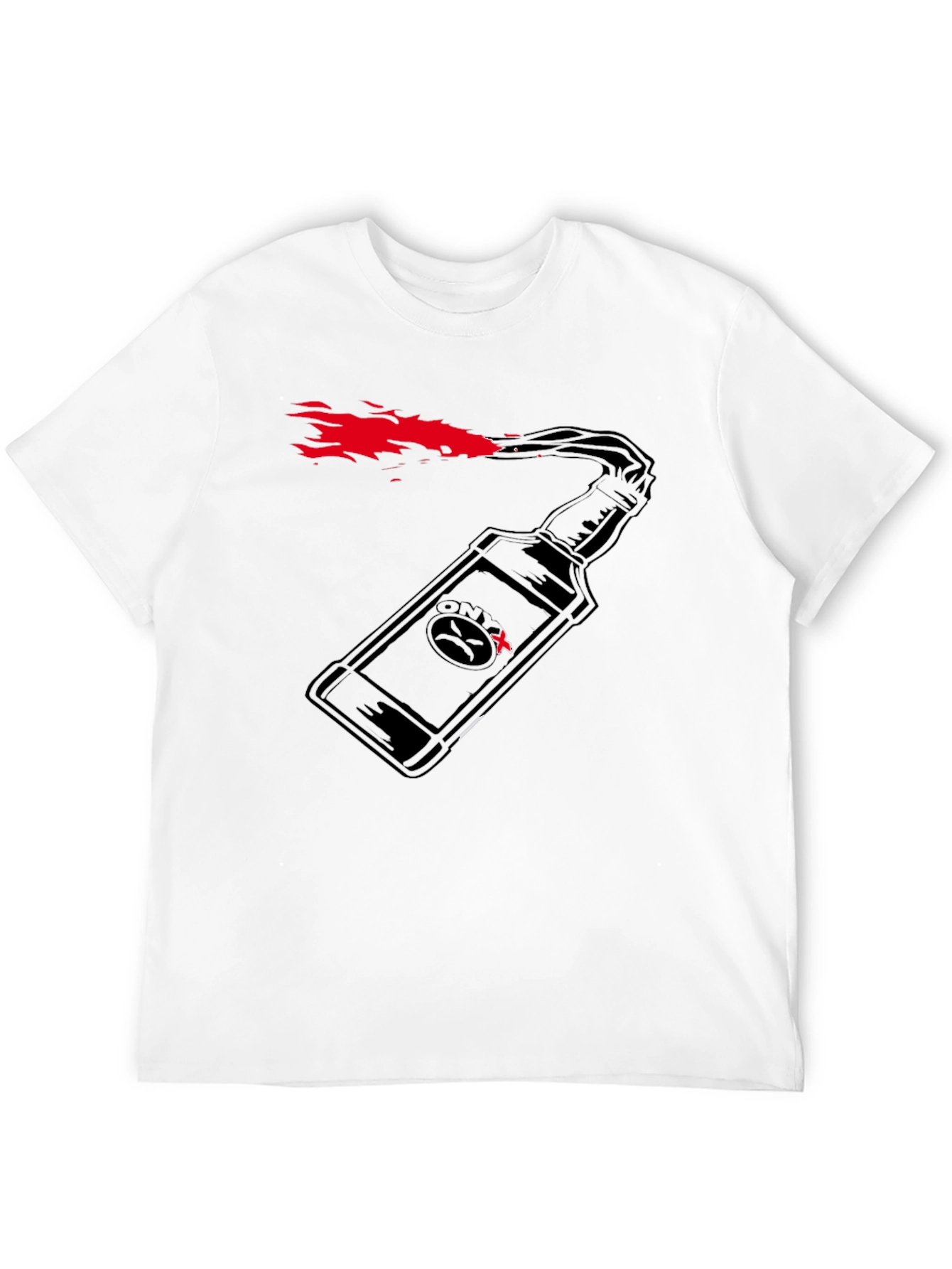Molotov Cocktail Graphic T-Shirt - Black