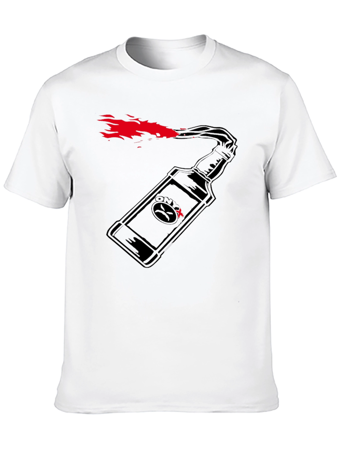 Molotov Cocktail Graphic T-Shirt - Black