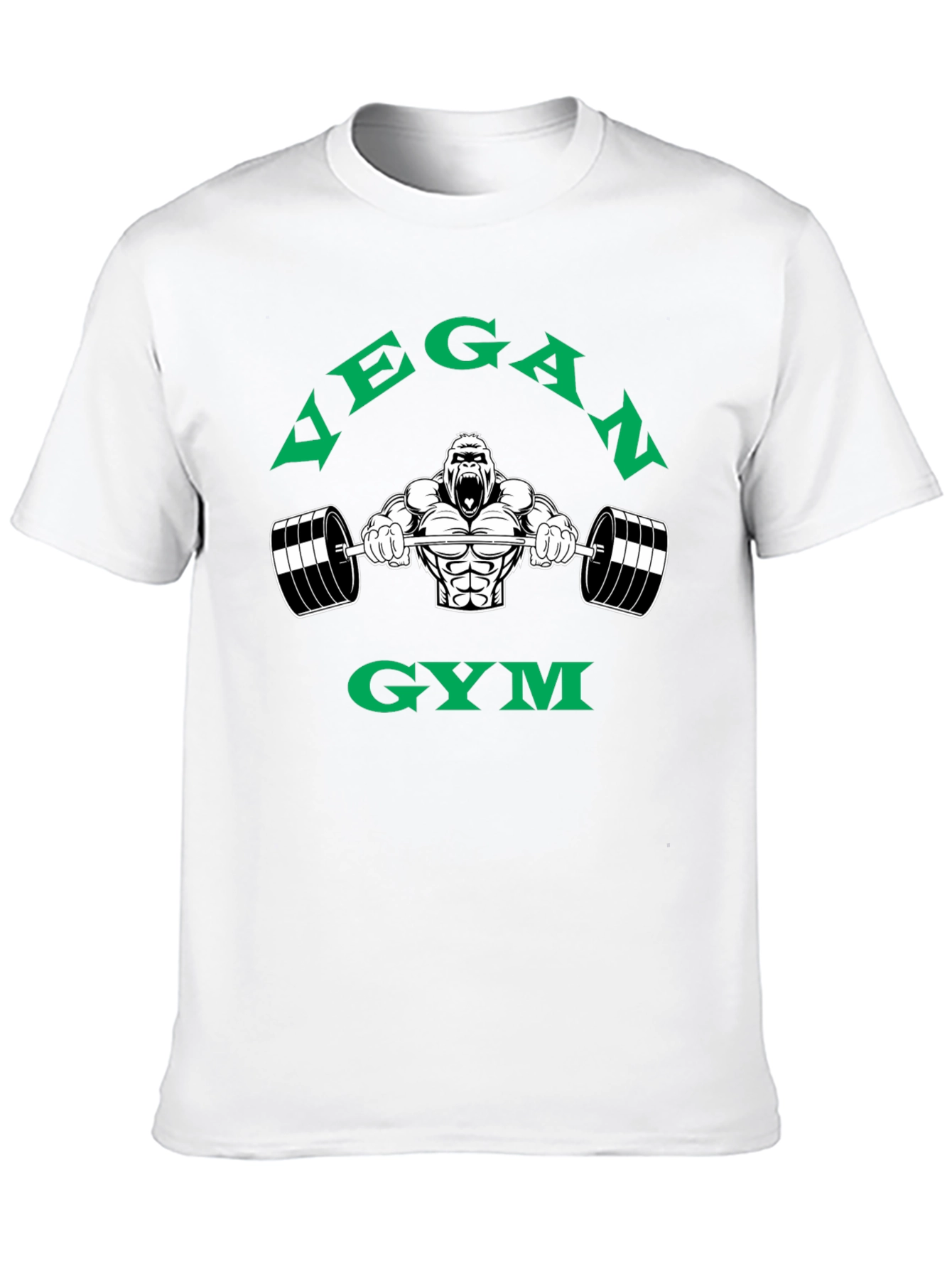 Vegan Gym Gorilla Graphic T-Shirt