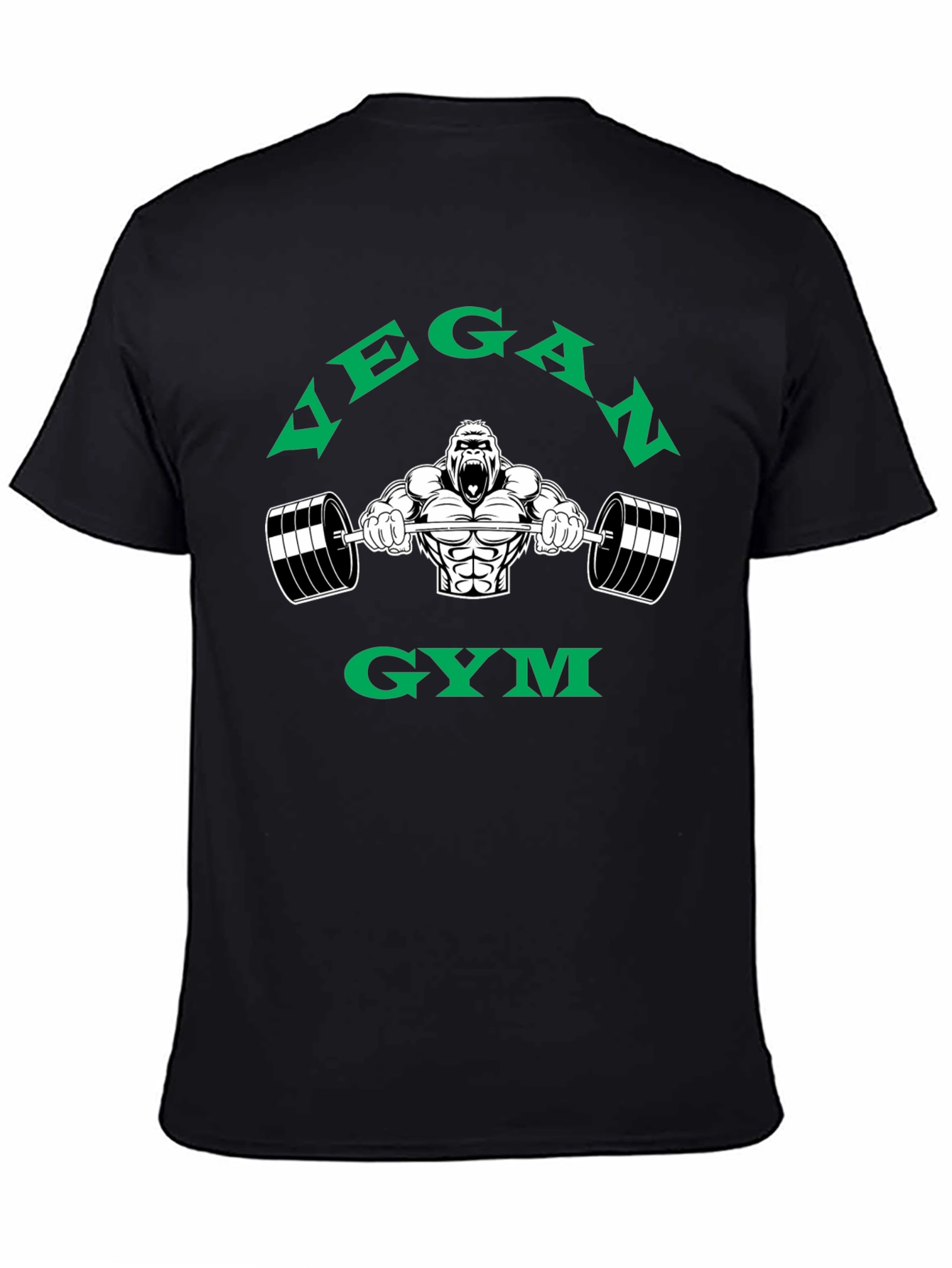 Vegan Gym Gorilla Graphic T-Shirt