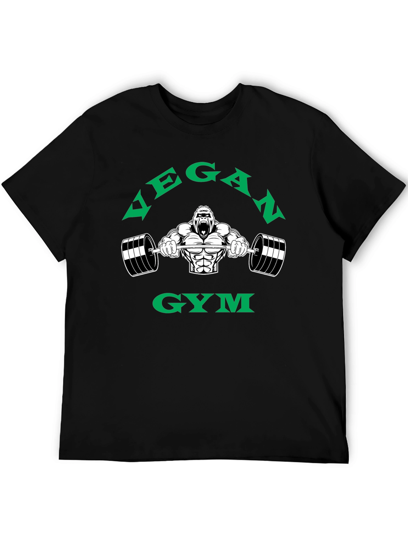 Vegan Gym Gorilla Graphic T-Shirt