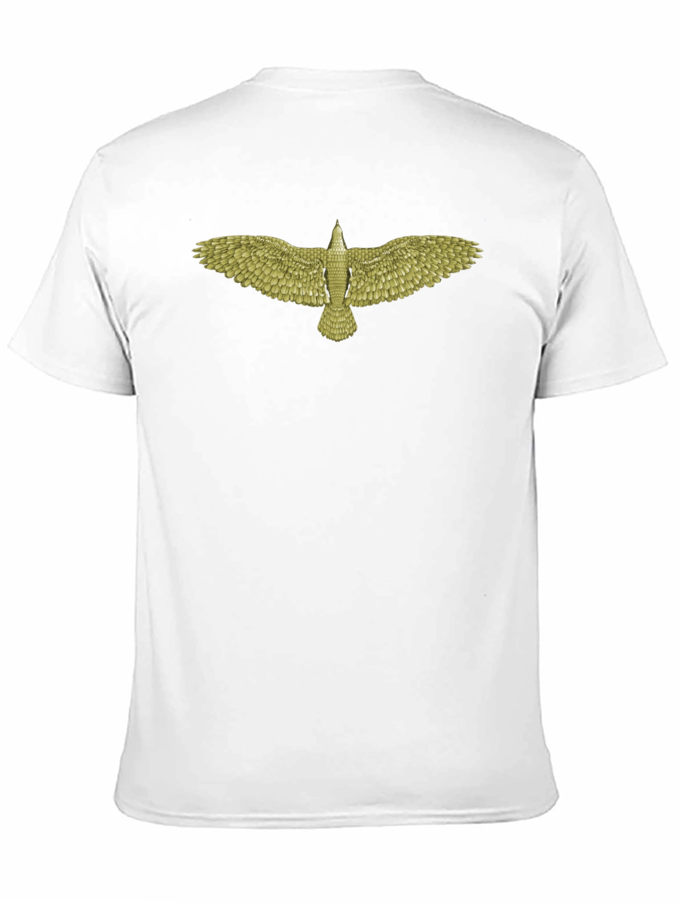 Mens Black T-Shirt with Eagle Design