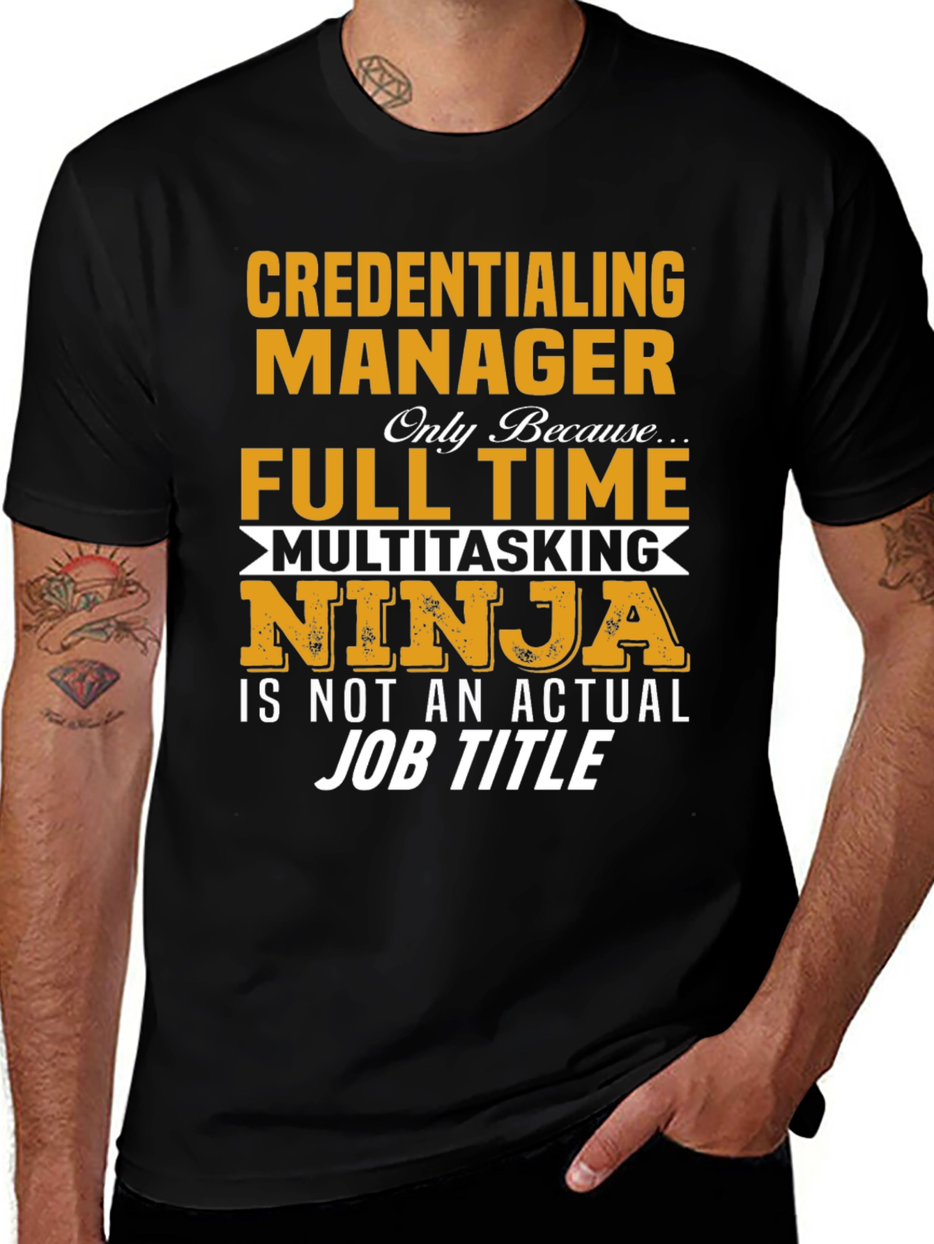 Credentialing Manager Ninja Job T-Shirt