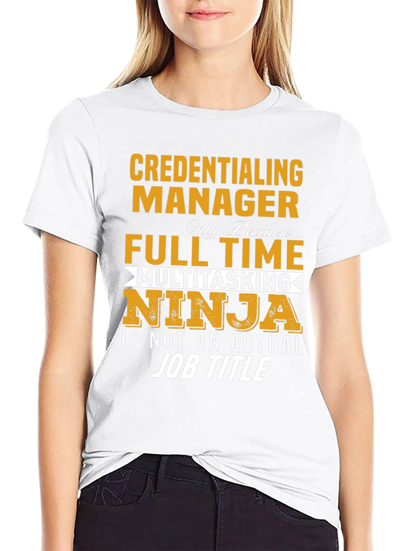 Credentialing Manager Ninja Job T-Shirt