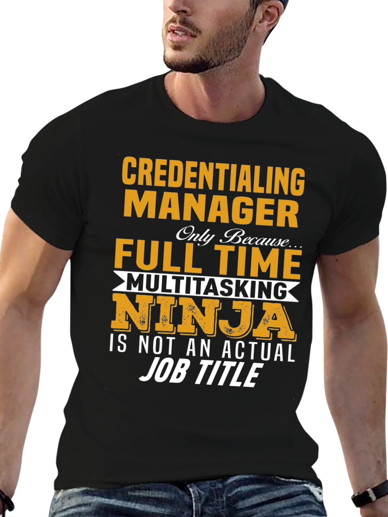 Credentialing Manager Ninja Job T-Shirt