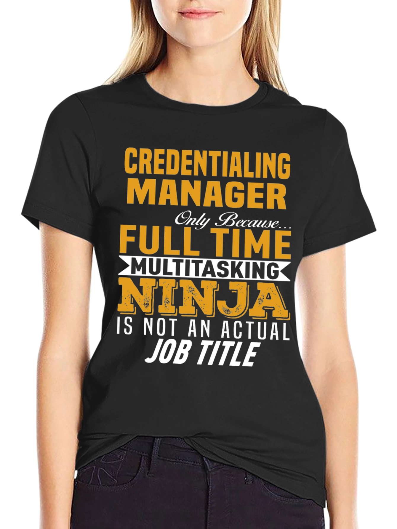Credentialing Manager Ninja Job T-Shirt