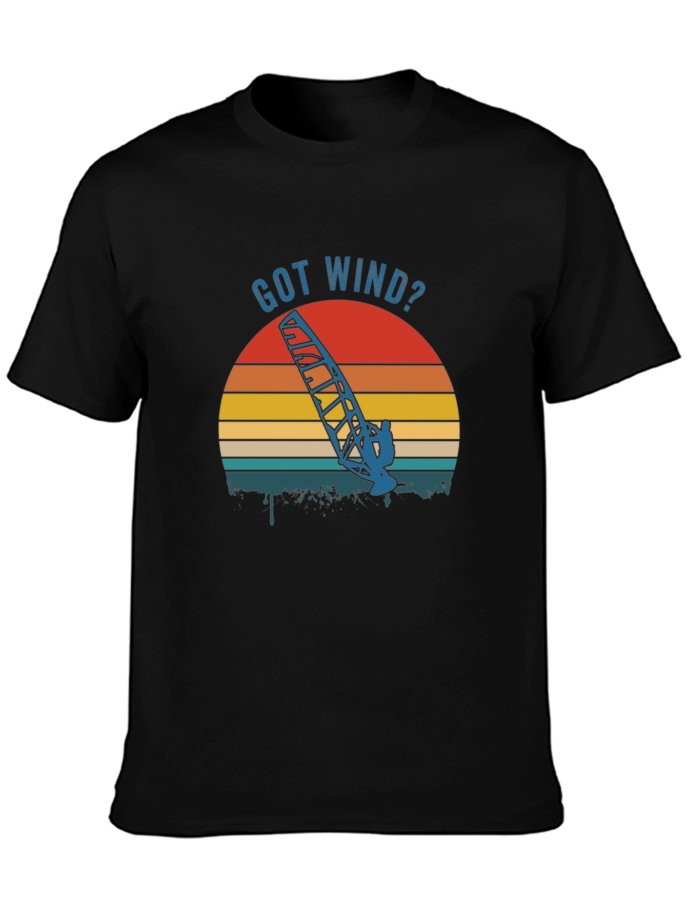 Got Wind? Retro Windsurfer Graphic Tee
