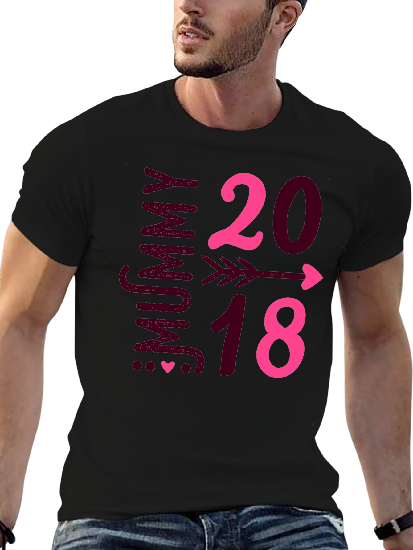 Mummy to Be 2018 Arrow Heart T-Shirt